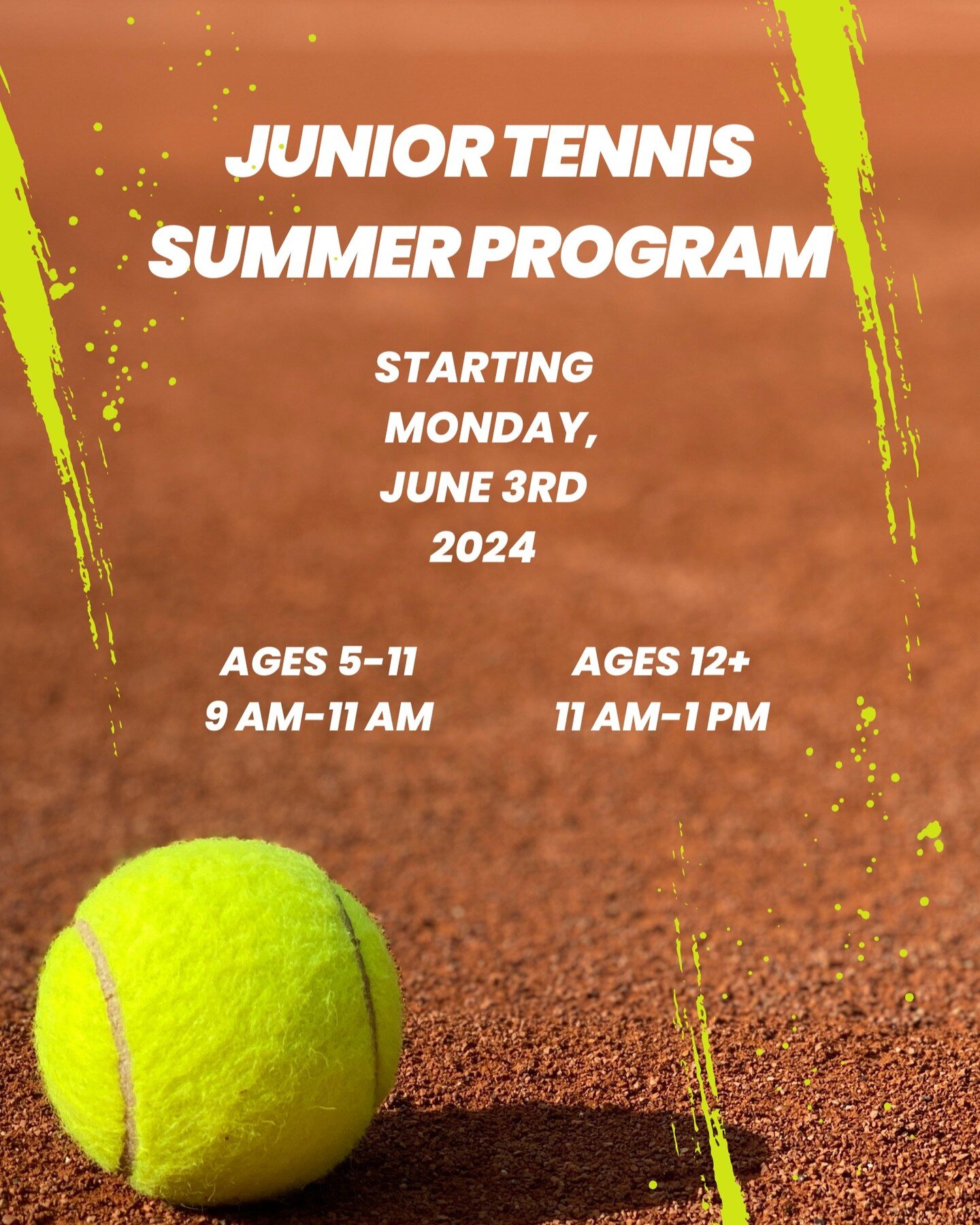 We are looking forward to summer here at Lakewood! ☀️🎾

The junior summer program will take the place of the junior after school program, starting June 3rd. 

For questions about pricing or membership options, give us a call or visit our website at 