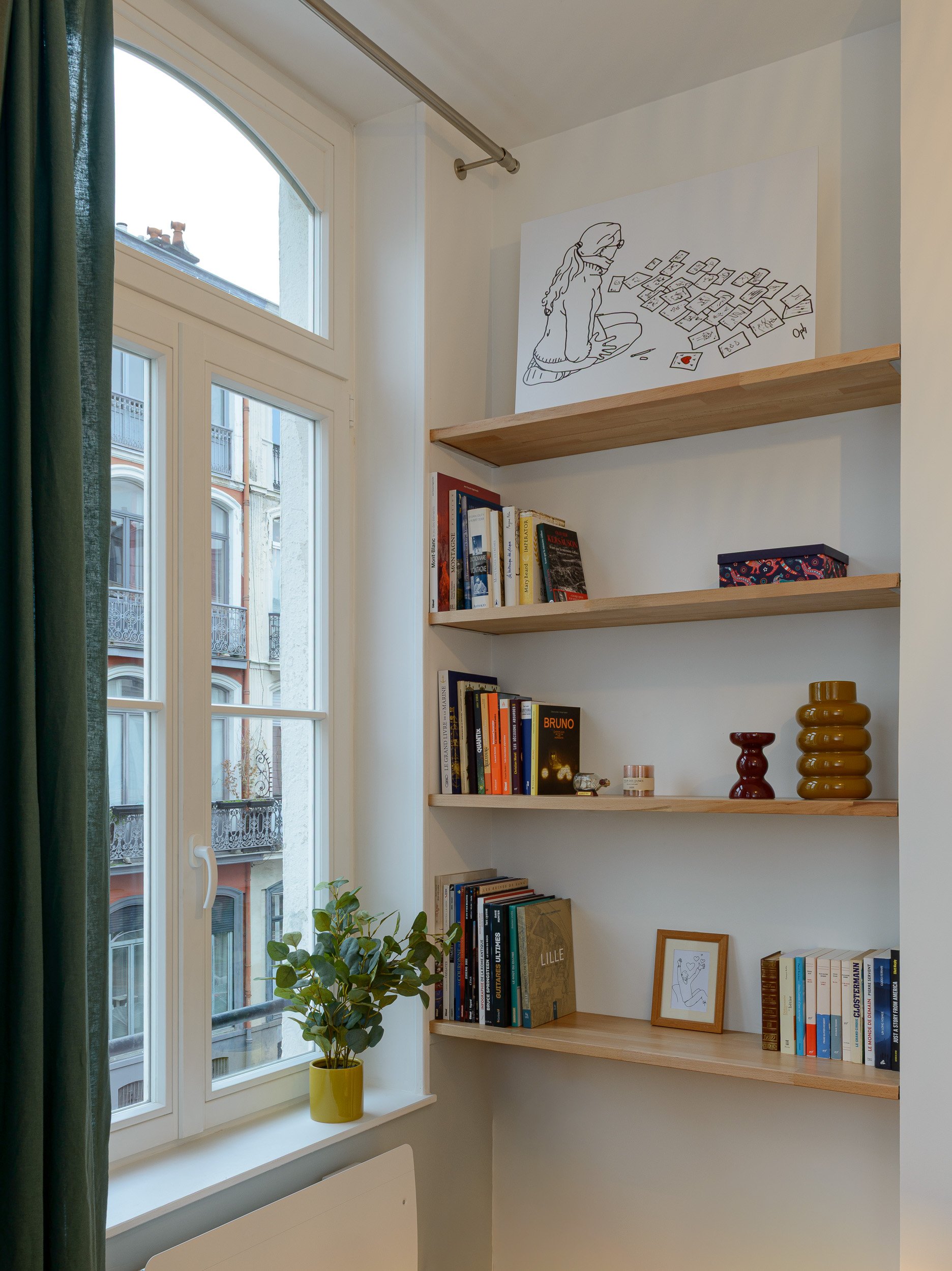 Création d'une niche bibliothèque.