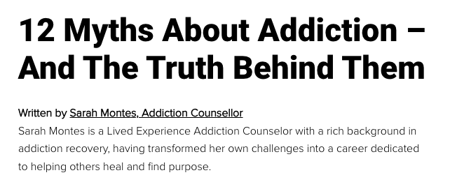 12 Myths About Addiction – And The Truth Behind Them