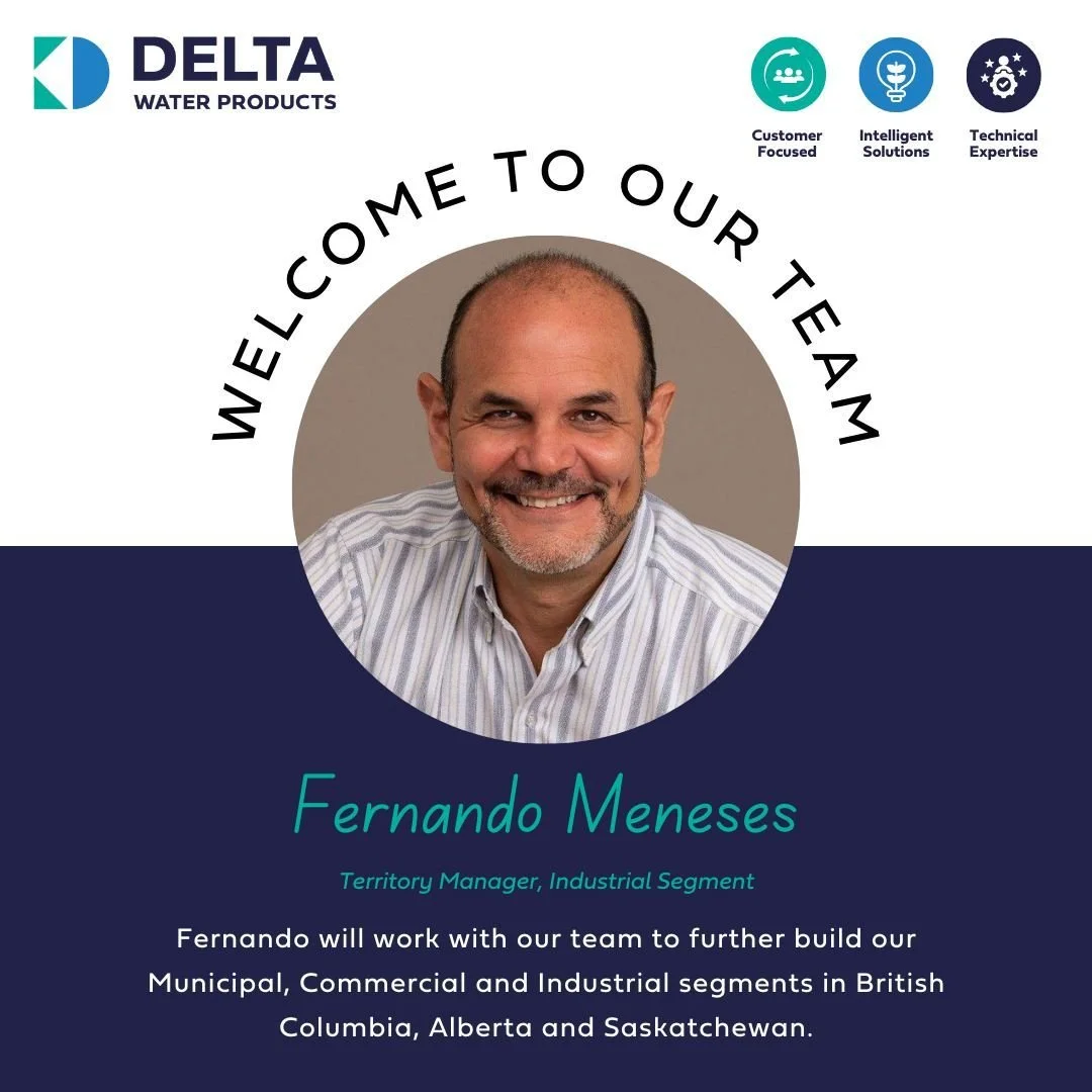 🚨 Exciting News! 🚨
 
We are thrilled to announce that Fernando Meneses joined the Delta Water Products team as Territory Manager, Industrial Segment, on December 2nd.
 
Fernando has over 28 years of experience, an MBA, and a Mechanical Engineering 