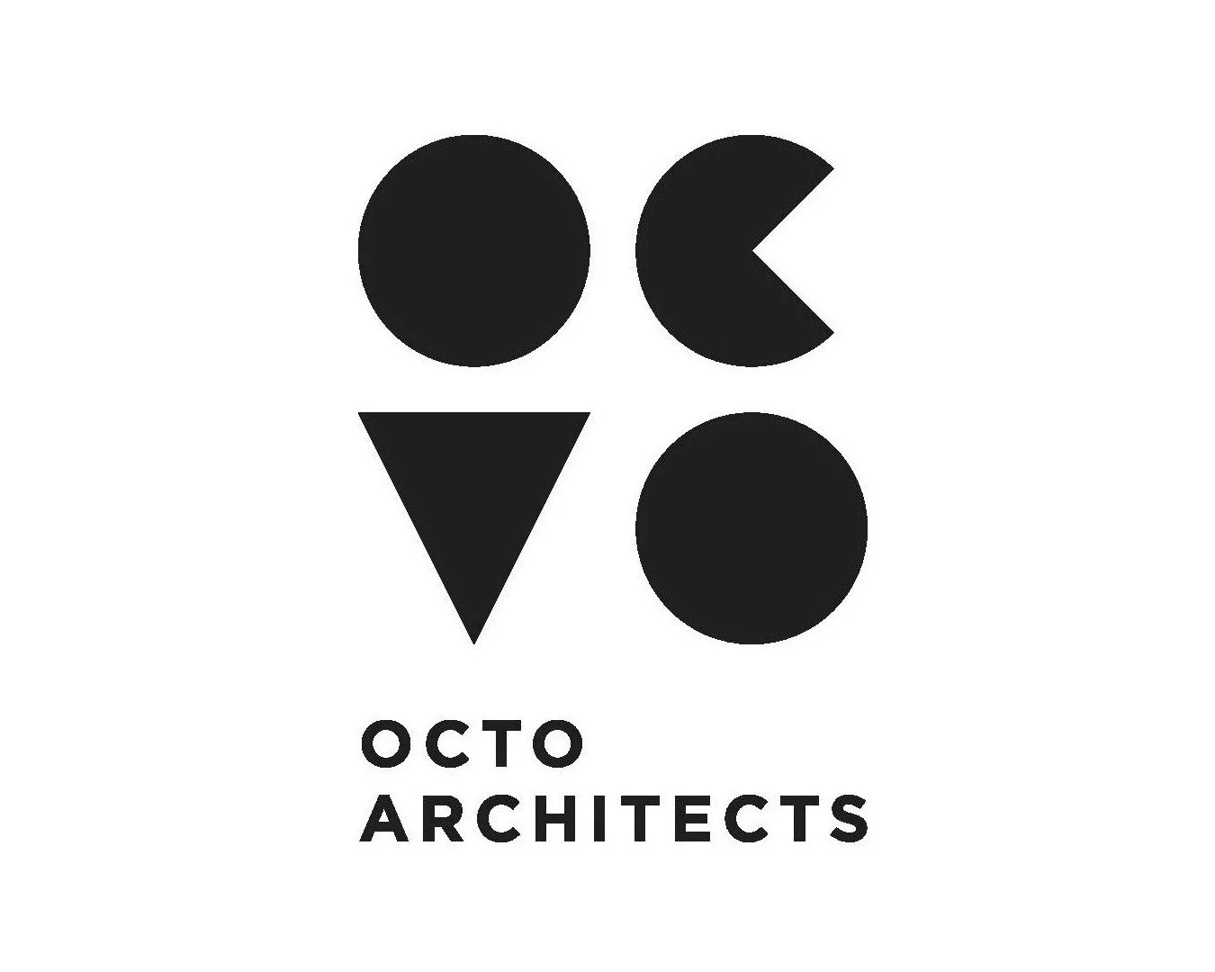 Black and white logo with geometric shapes forming the letter 'O' in 'OCTO' and the words 'OCTO ARCHITECTS' below.