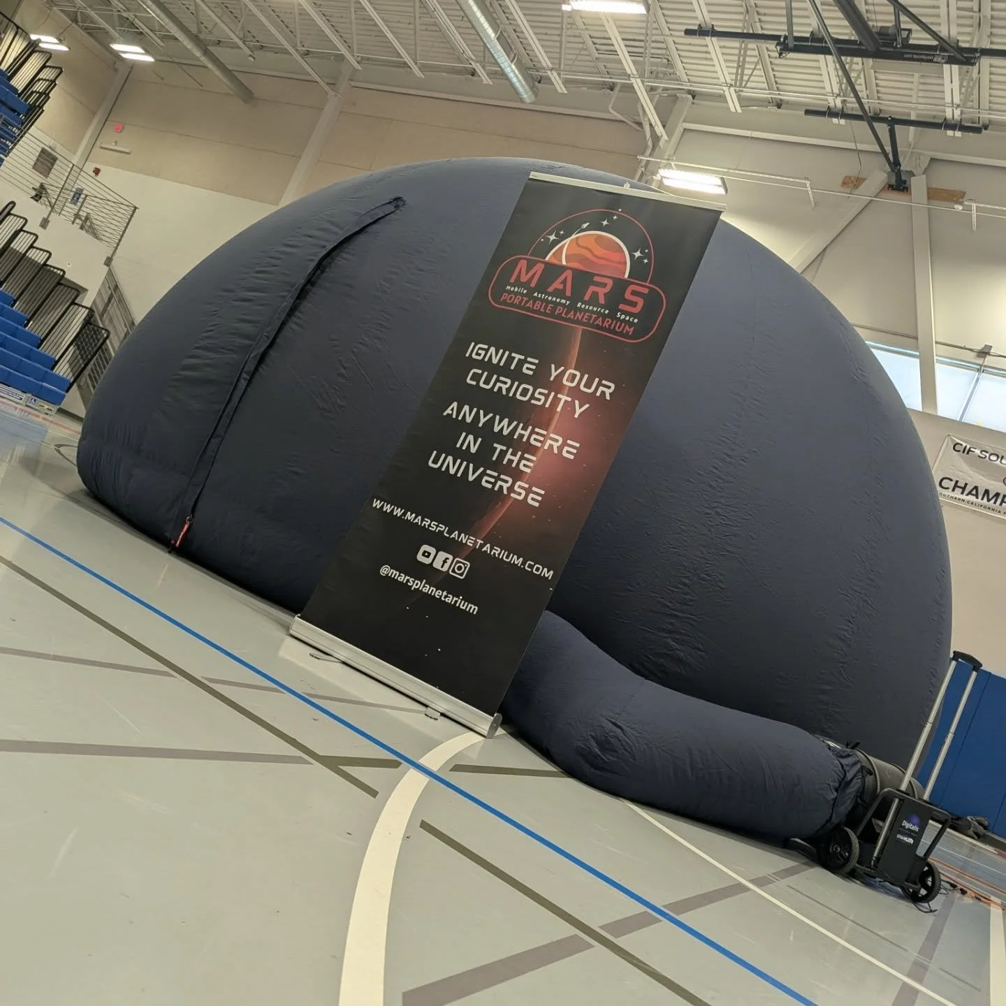The drive to Palmdale and the Aerospace Academy @tpaagriffin was worth it, especially because it meant cruising by Edwards AFB and seeing the shuttle carrier 747! #astronomy #aerospace #nasa #spaceshuttle #planetarium