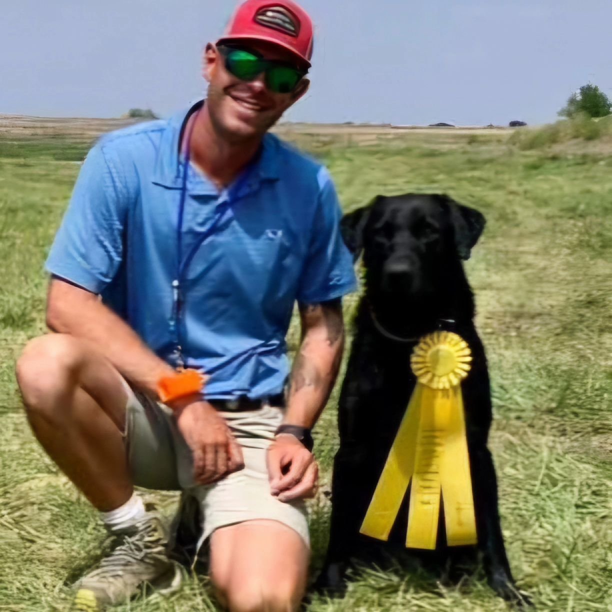 TRICK  and Jake after Colorado Womens field trial