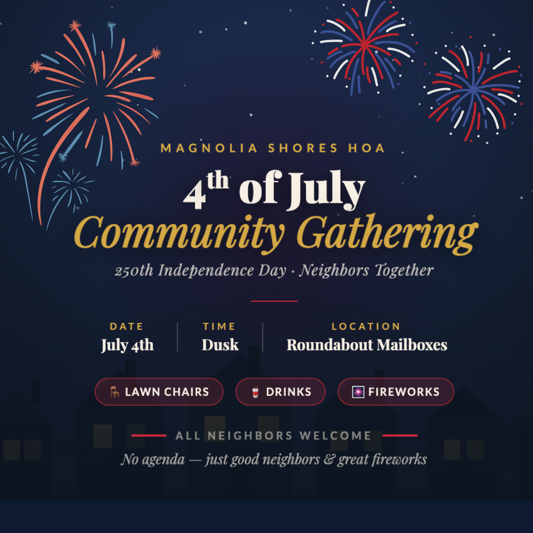 Magnolia Shores 4th of July Community Gathering
