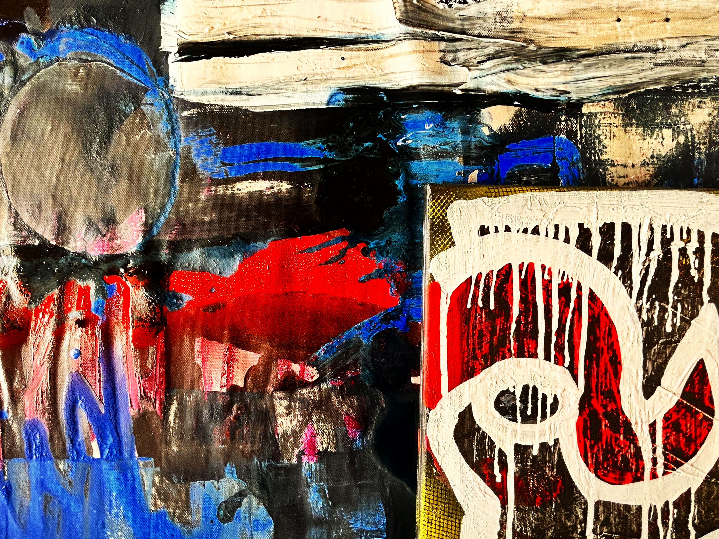 Red Blue and a blackmoon