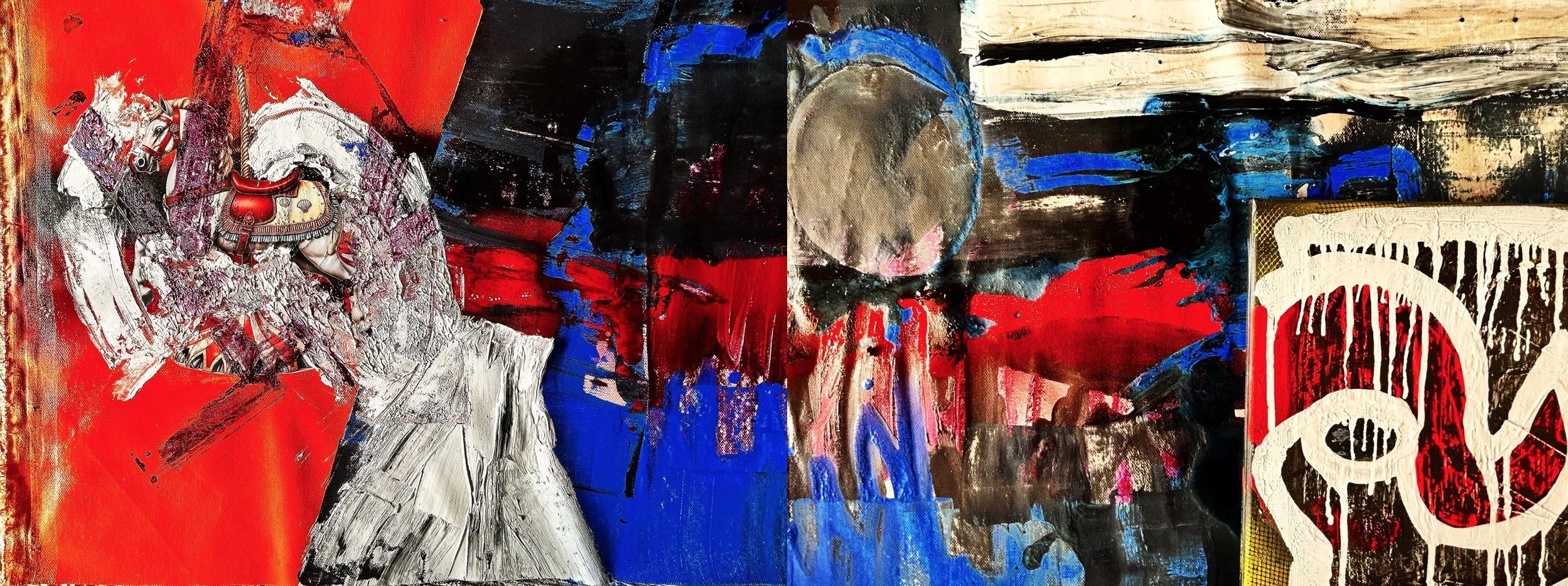 Red Blue and a blackmoon