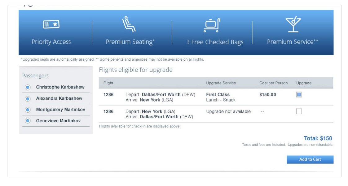 Booking path UI enhancements