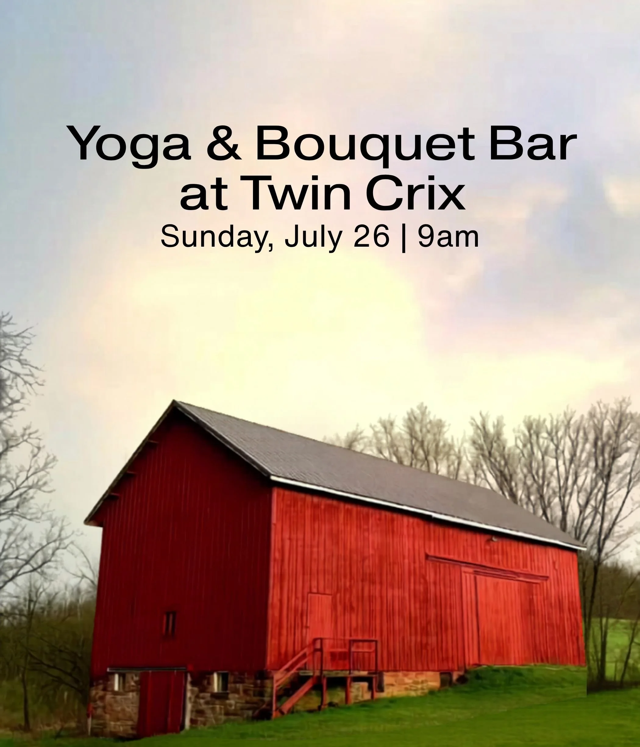 July 26 Yoga & Bouquet Bar with Briarwood Flowers