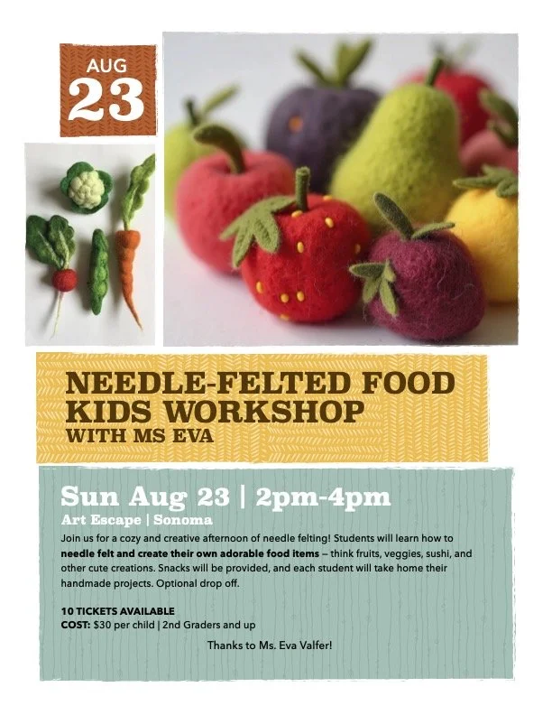 NEEDLE-FELTED FOOD KIDS WORKSHOP