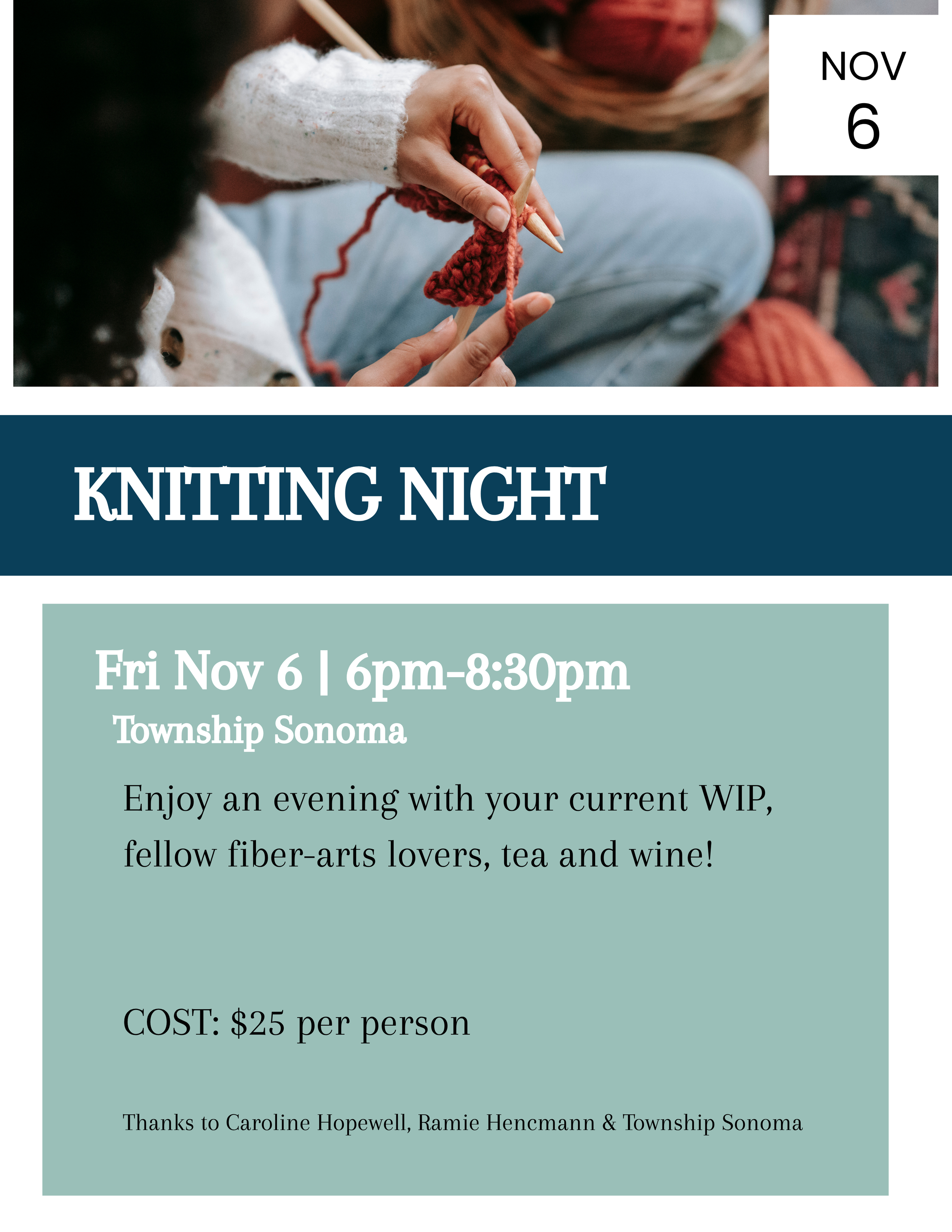 Knitting Night Social
