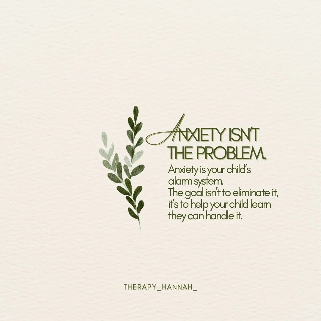 Anxiety often gets labeled as the problem but it&rsquo;s really a protective system doing its job a little too well. When we stop trying to eliminate anxiety and instead teach kids how to respond to it, real progress happens.

👉 Follow @therapy_hann