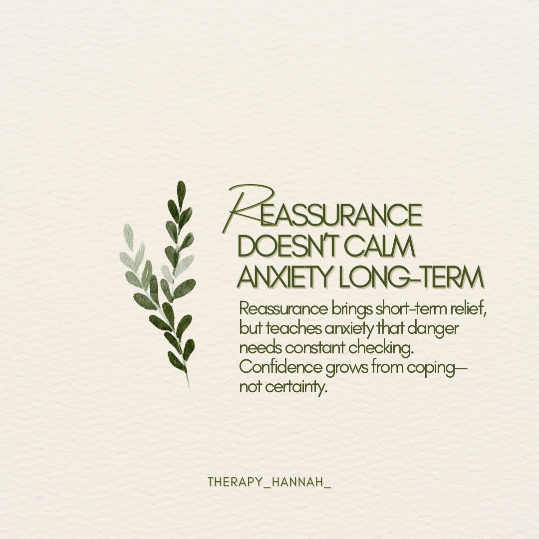 Reassurance feels helpful in the moment &hellip; and it is comforting short-term. But when it becomes the main strategy, anxiety learns it needs constant checking to feel safe. Helping kids build coping skills leads to longer-lasting calm.

👉 Follow