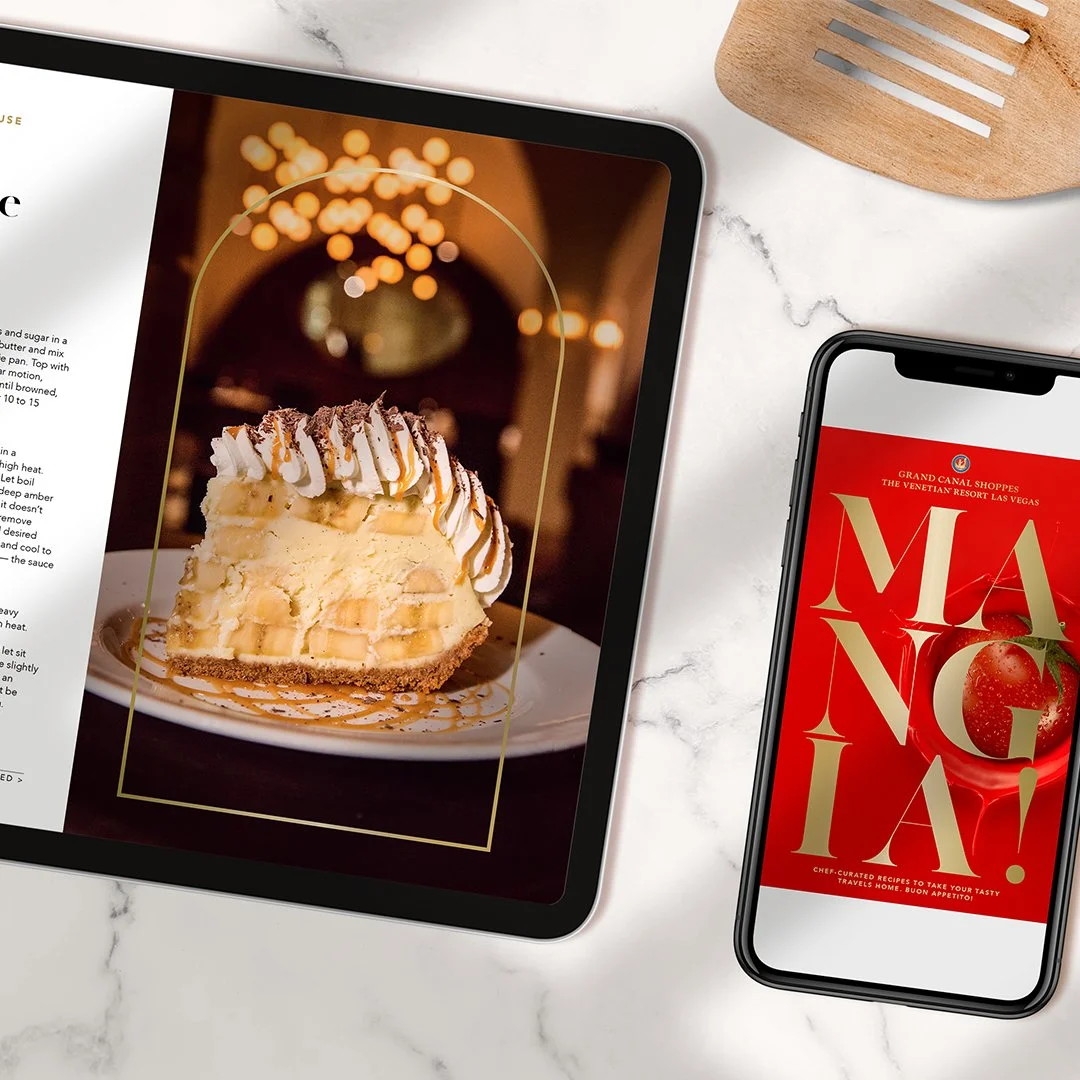 Paid social campaign creative extending the cookbook launch