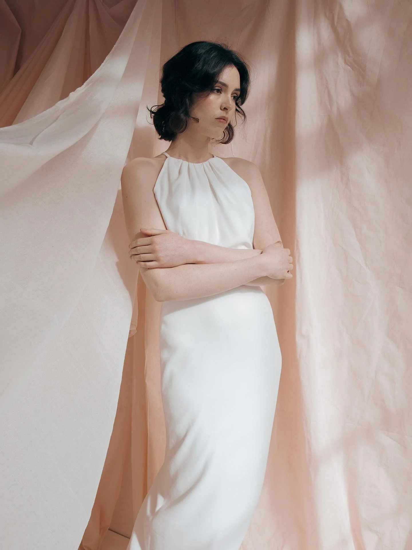 Leah dress 🤍
Made from Lenzing Ecovero crepe. Back detailing with handmade Irish Carrickmacross lace.
Contributing to a cleaner environment, Lenzing Ecovero fibers omit 50% less greenhouse gas emissions and utilize less water than conventional visc