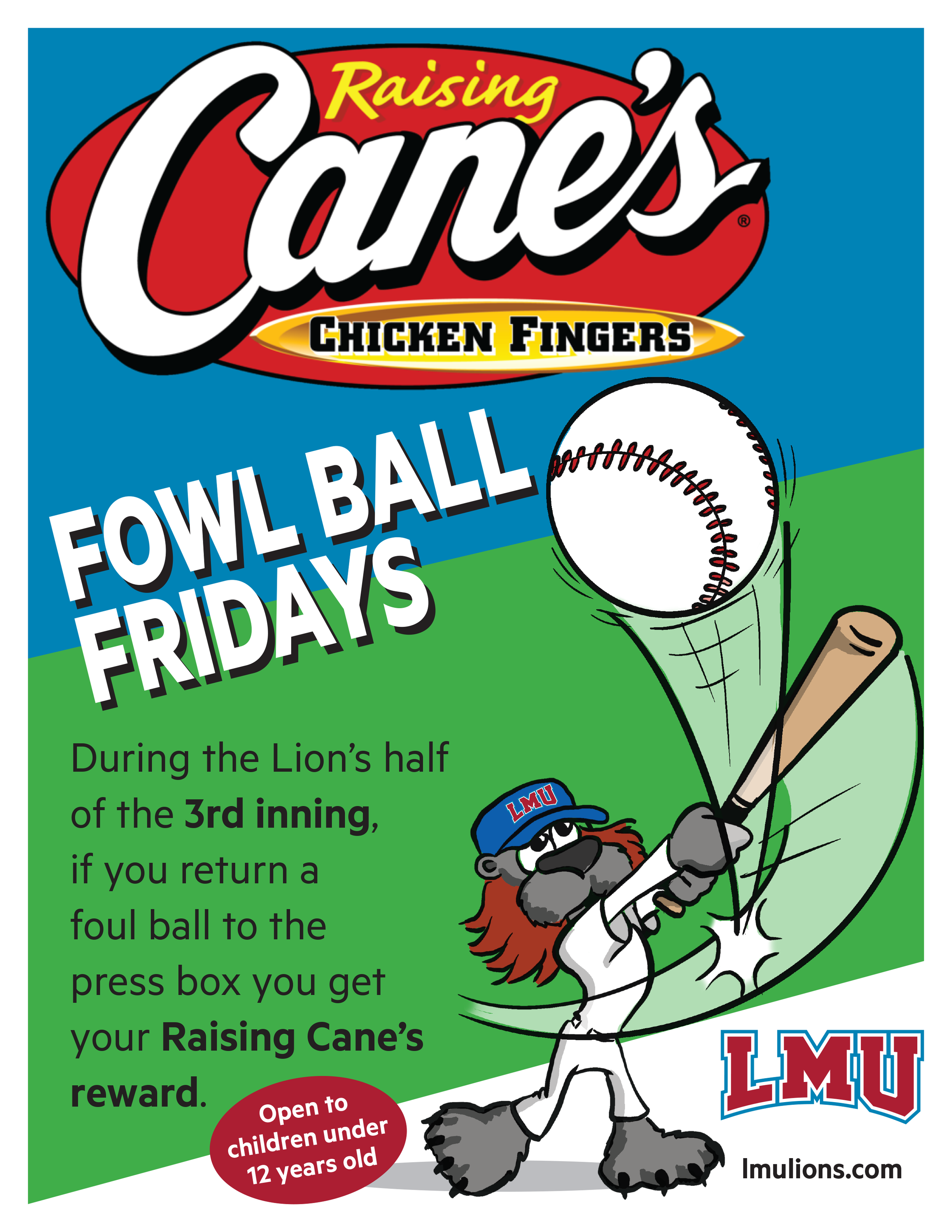 Sponsored promotional flyer - Athletics LMU