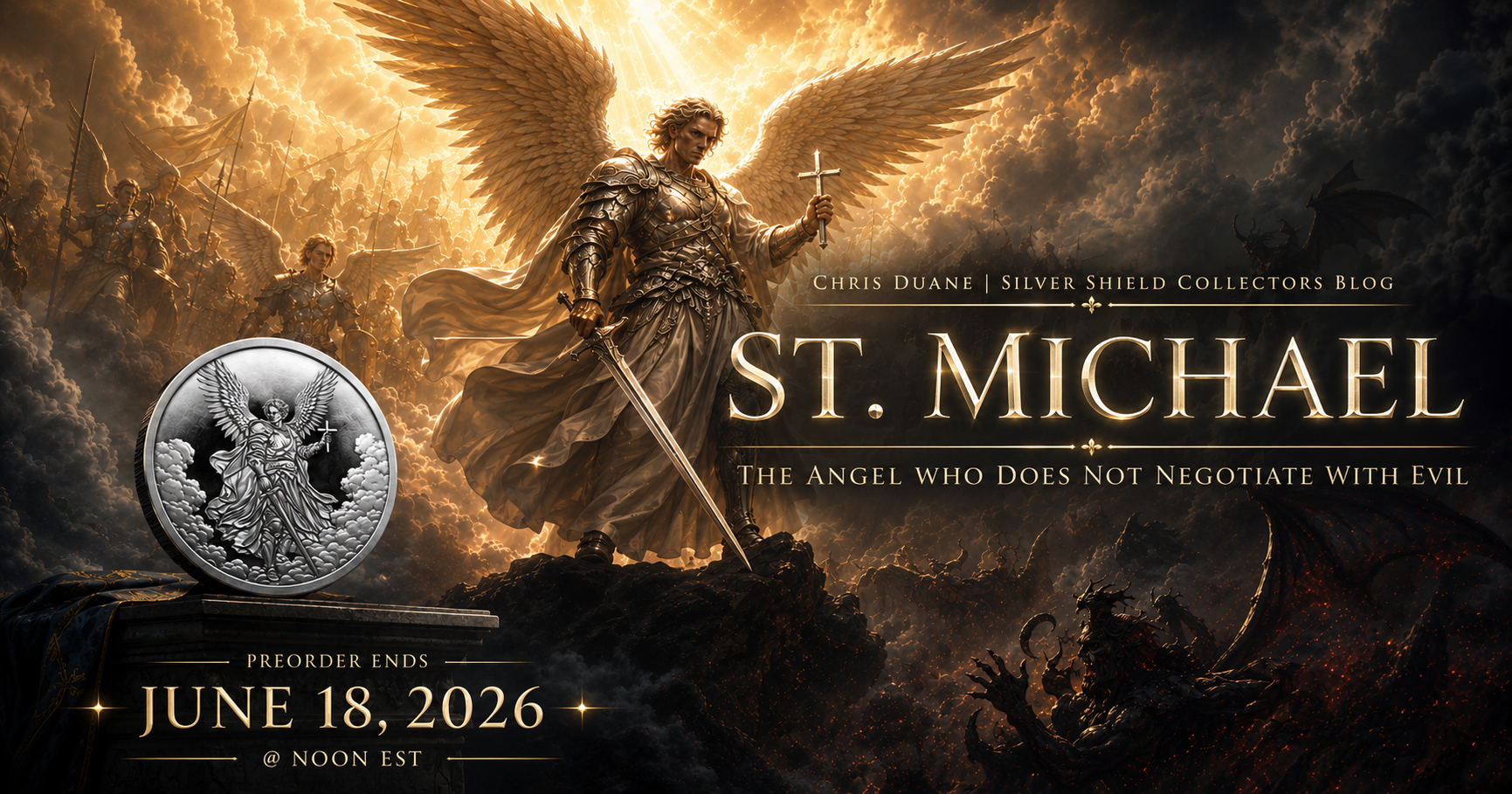 St. Michael: The Angel Who Does Not Negotiate With Evil Silver Shield Blog post