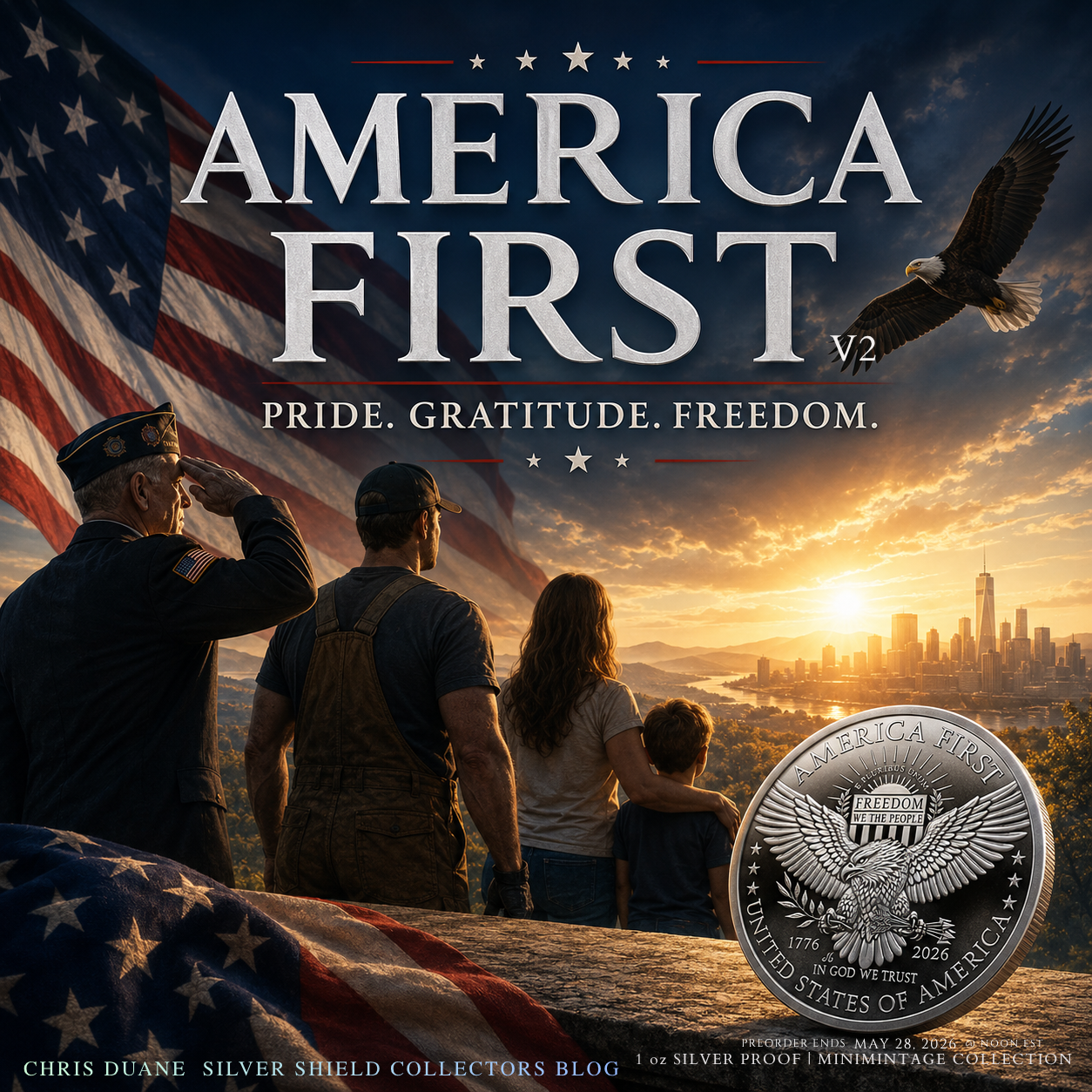 America First V2: Silver Shield’s Stand for American Pride