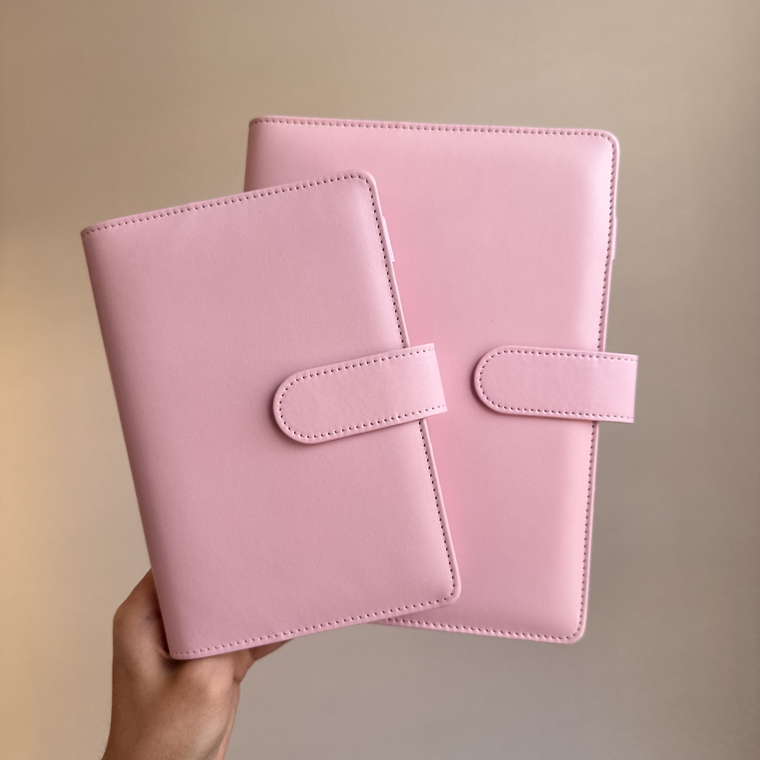 pink plush binder