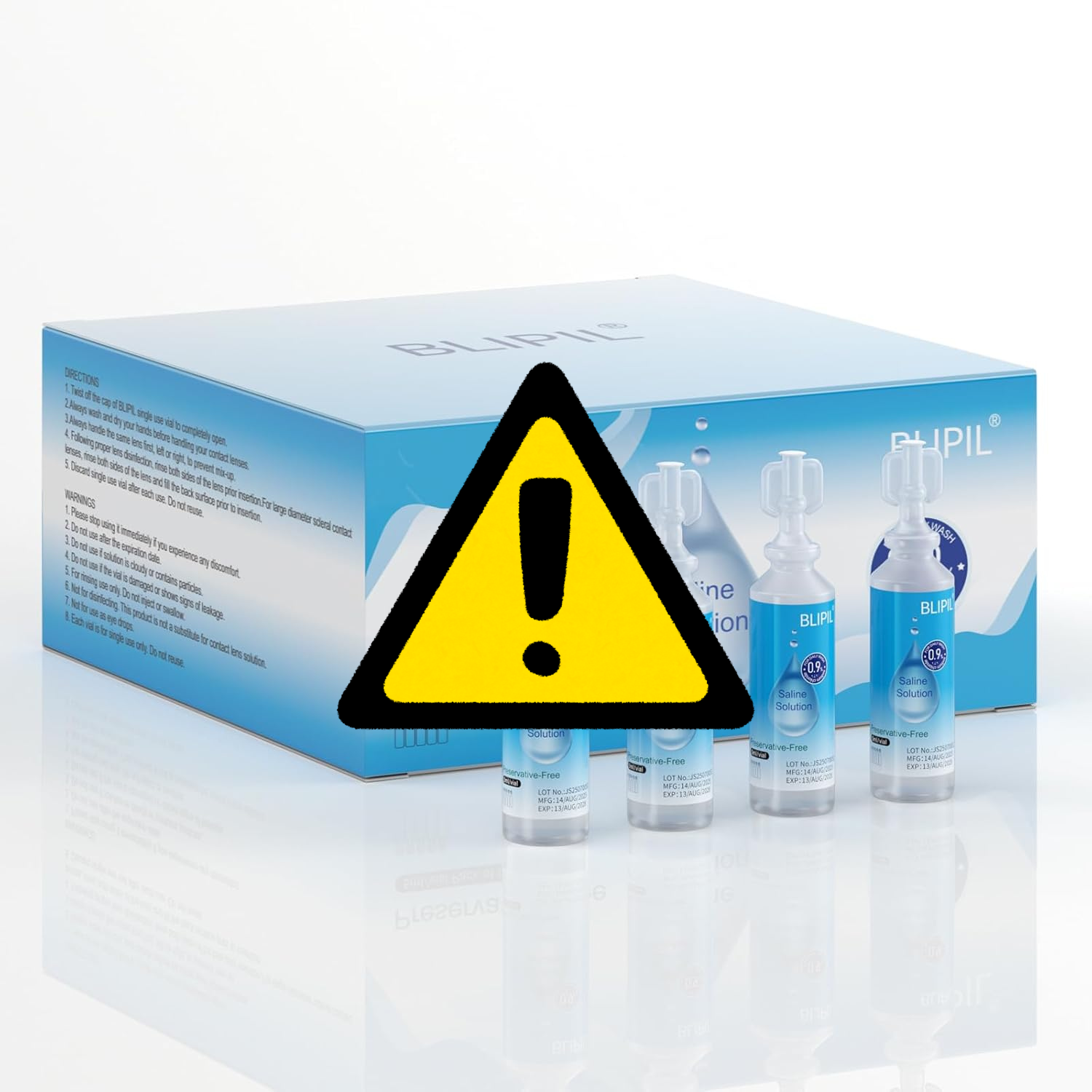 SAFETY ALERT: Blipil brand preservative-free saline solution