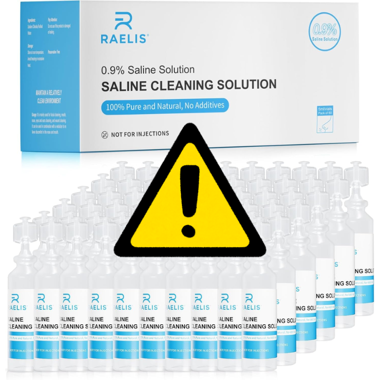 SAFETY ALERT: Raelis brand preservative-free saline solution