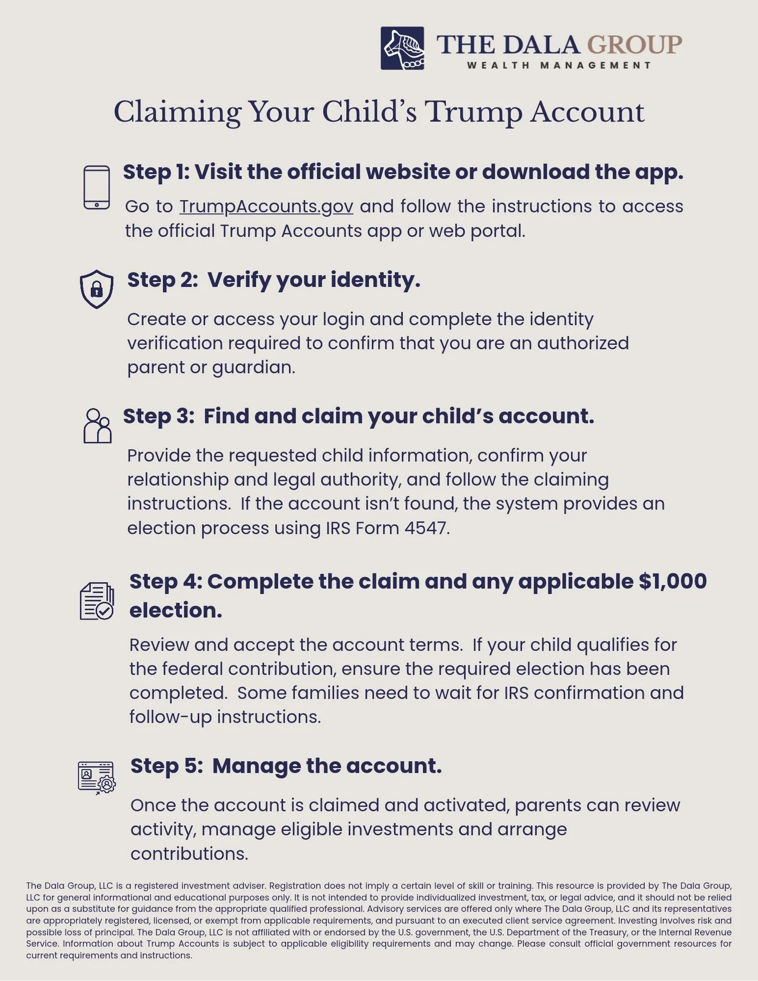 Steps to Claim Your Child's Trump Account