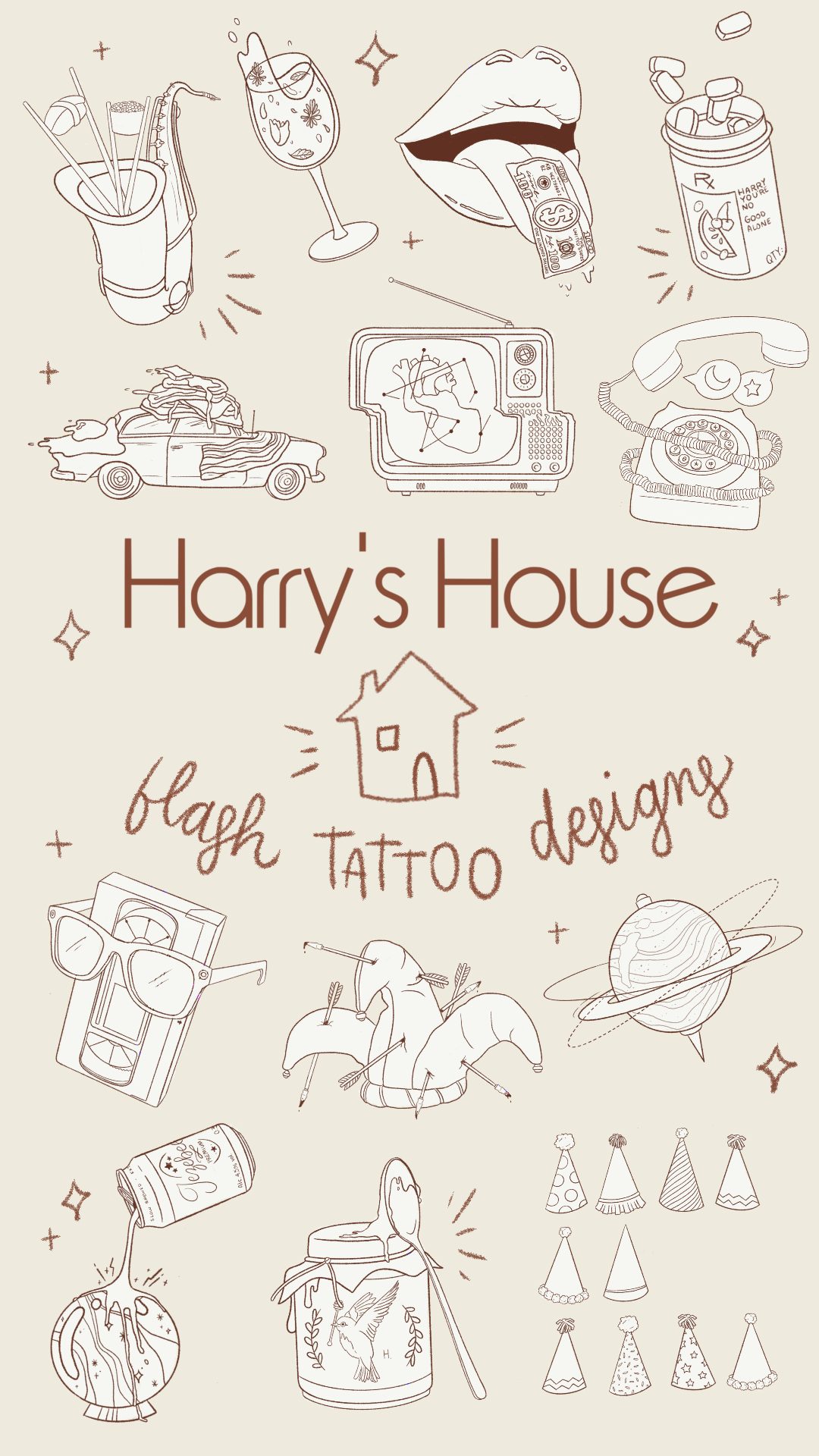 harry's house tattoo ideas