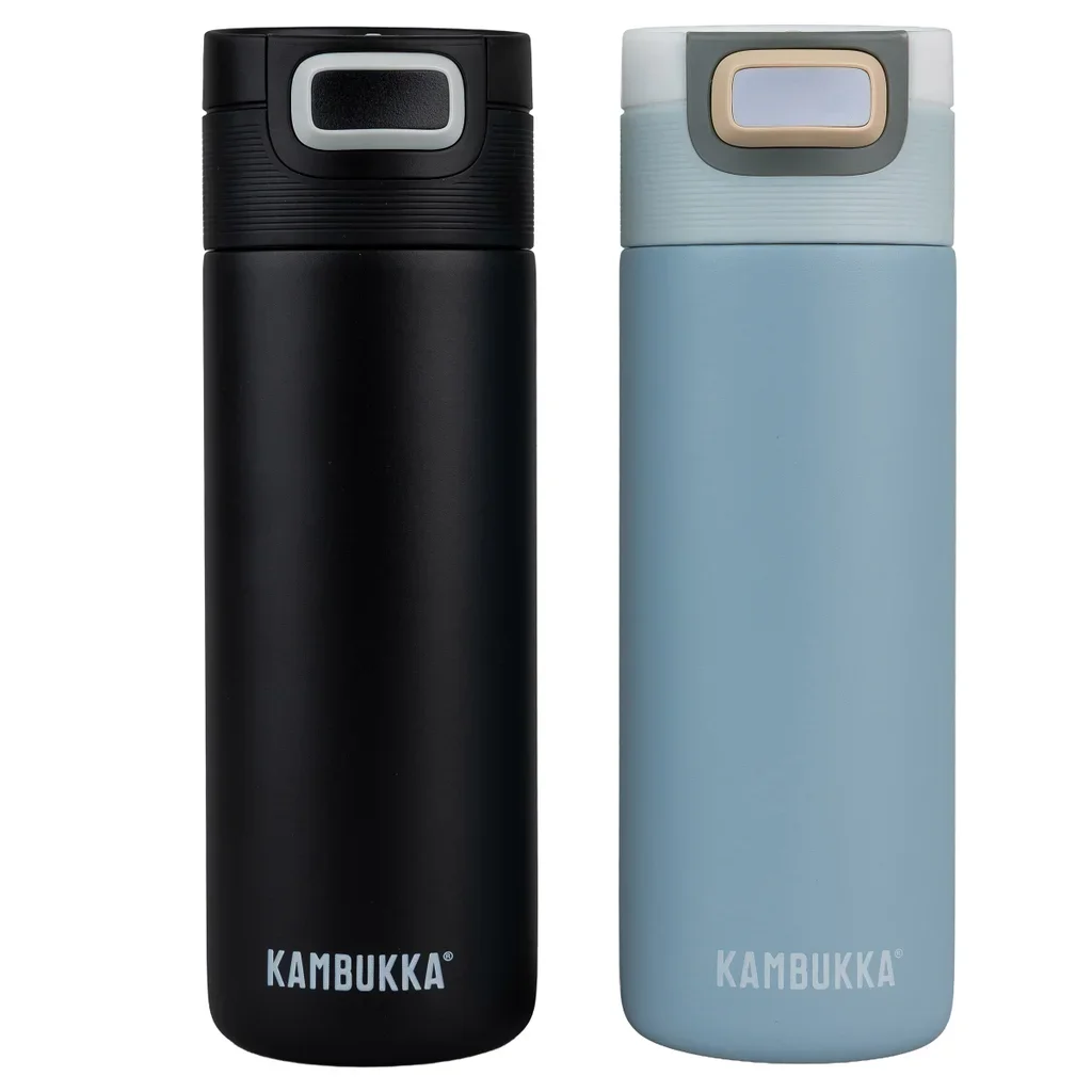 Kambukka Etna 500 mL (17 oz) Stainless Steel Travel Mug, 2-pack