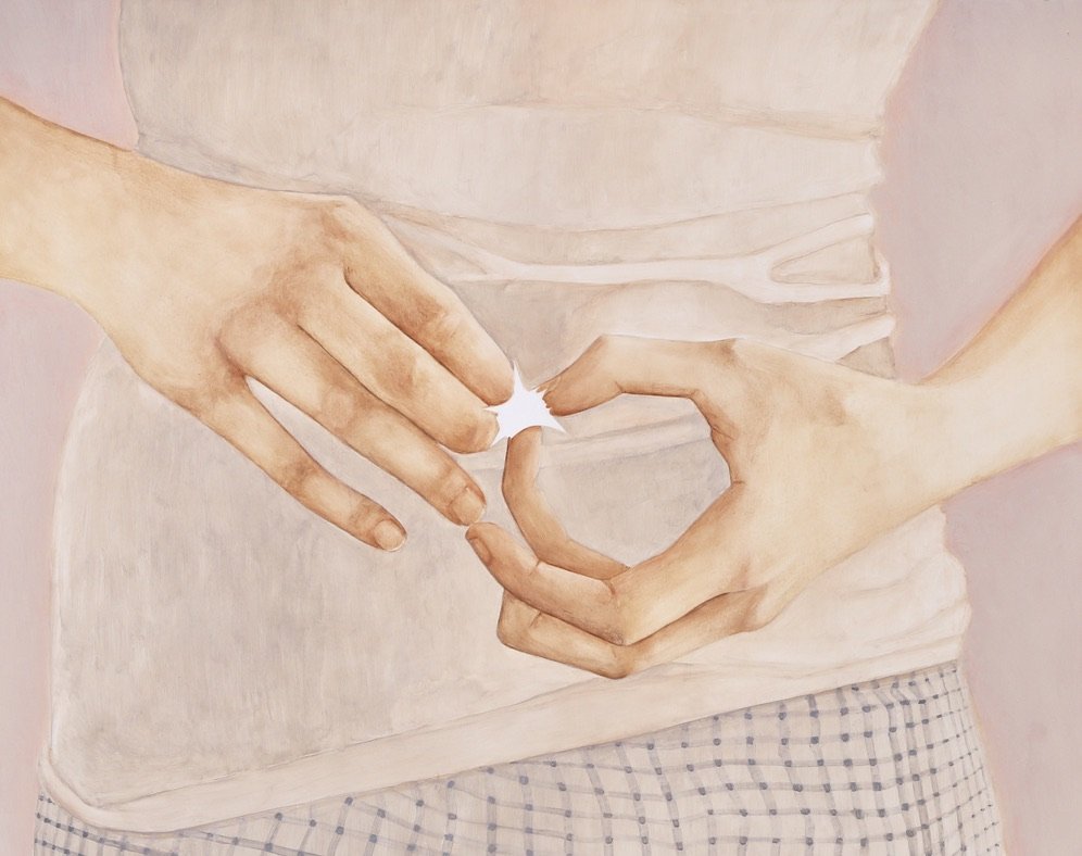 Cleanse Your Liver I, 2026, Natural pigments, oil on panel, 30 x 24 inches