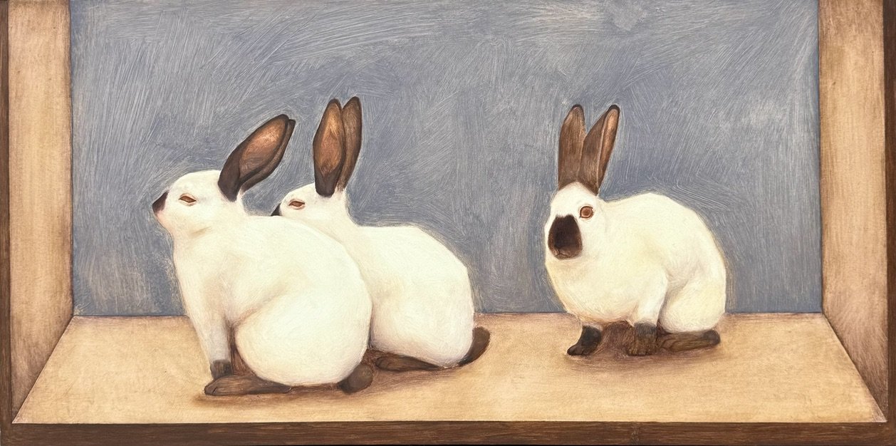 Matrimony IV, 2026, Oil on Panel, 24 x 12 inches