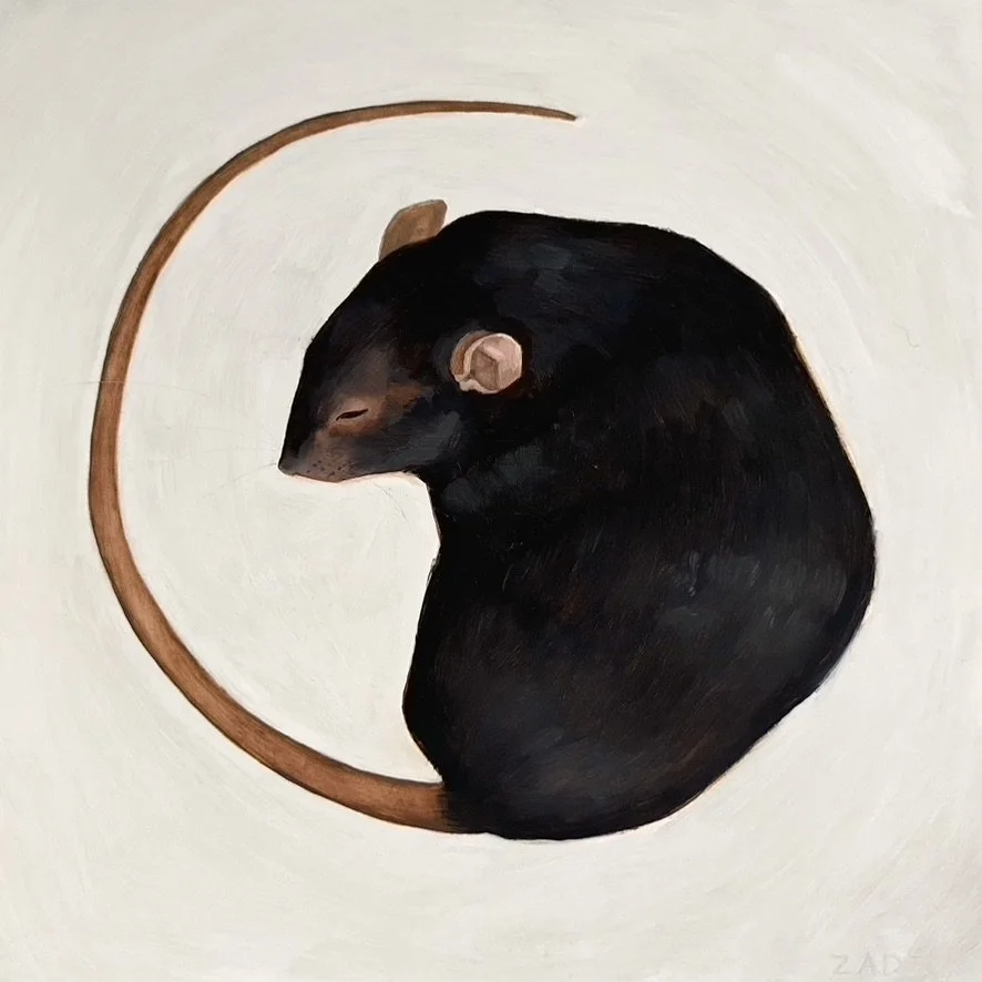 Untitled, 2025, Oil on panel, 12 x 12 inches