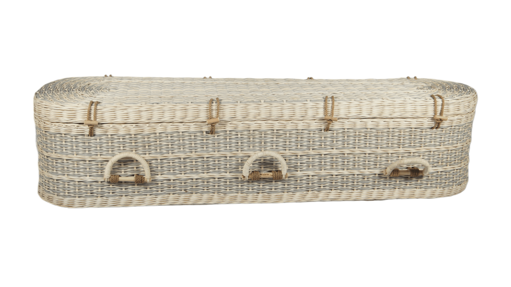 Rattan with Organic Grey Dye Natural Burial Vessels