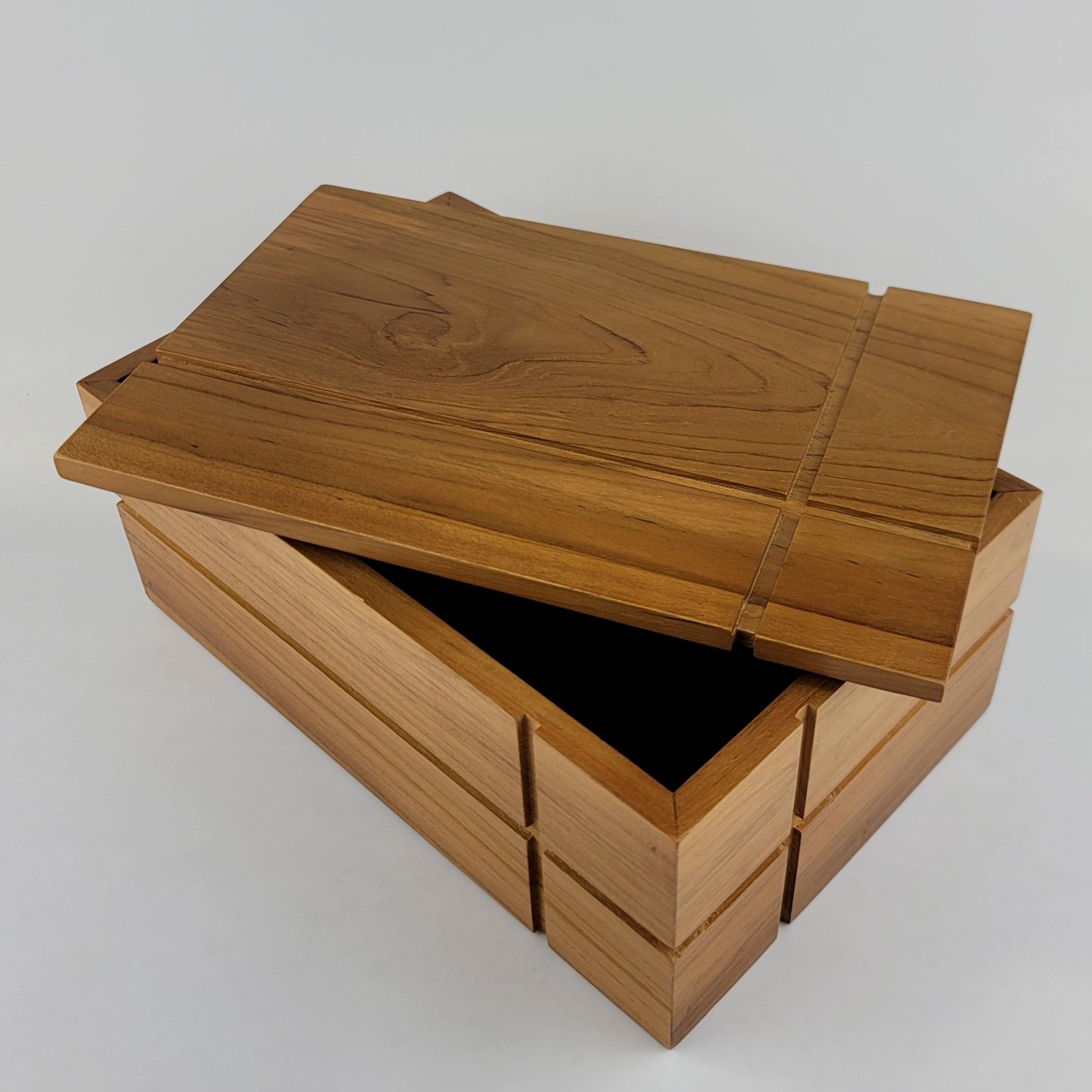 Teak Mid-Modern Urn