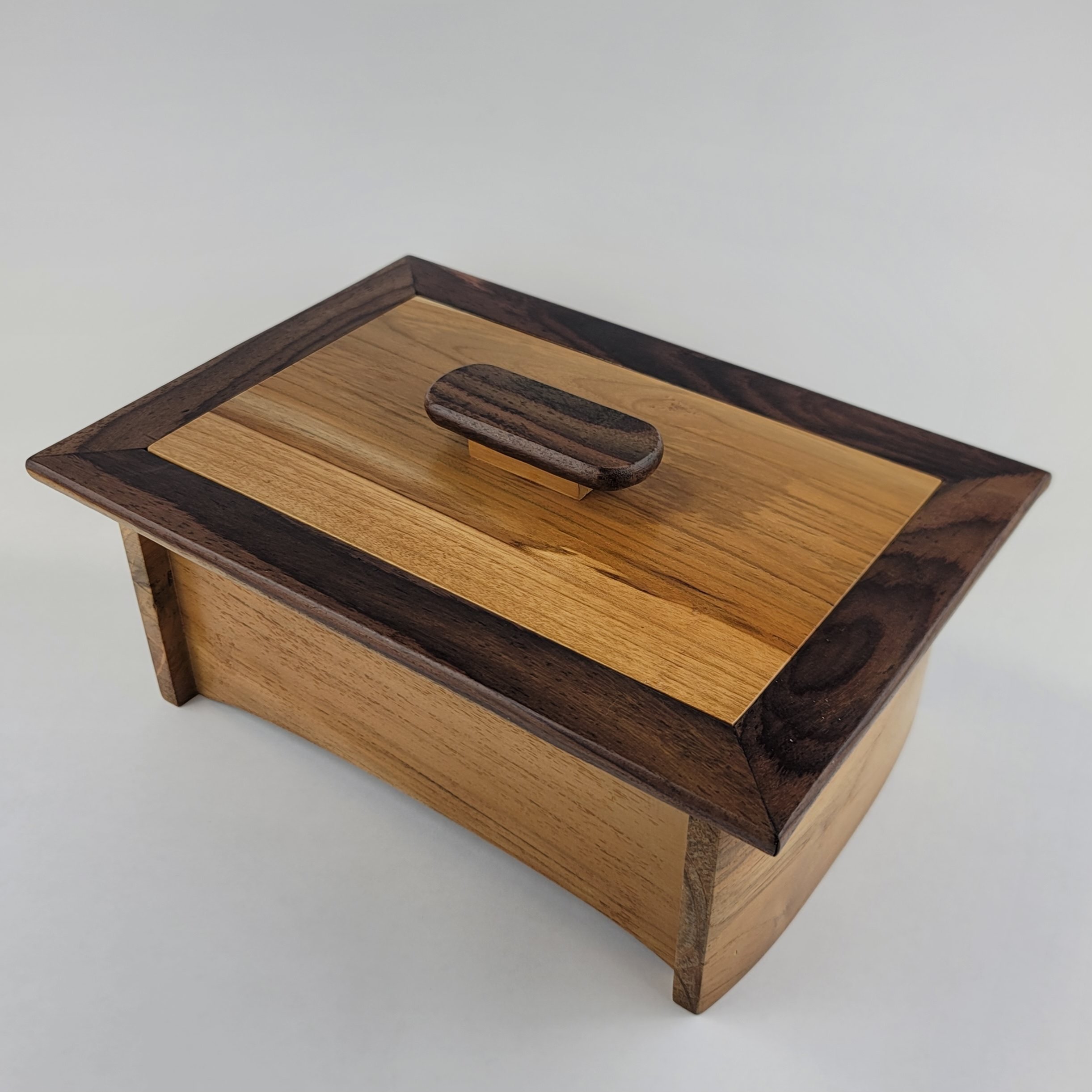 Teak and Rosewood Urn