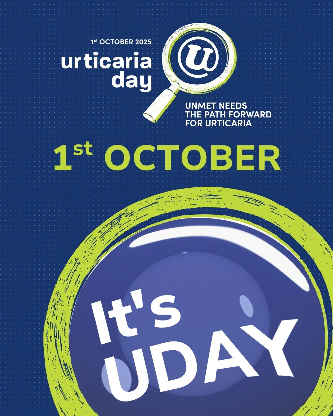 October 1 is Urticaria Day (UDAY) &mdash; a day dedicated to shining light on the unmet needs of people living with urticaria (chronic hives and related conditions). 🧡

Many patients still struggle with persistent itch, unpredictable flare-ups, slee