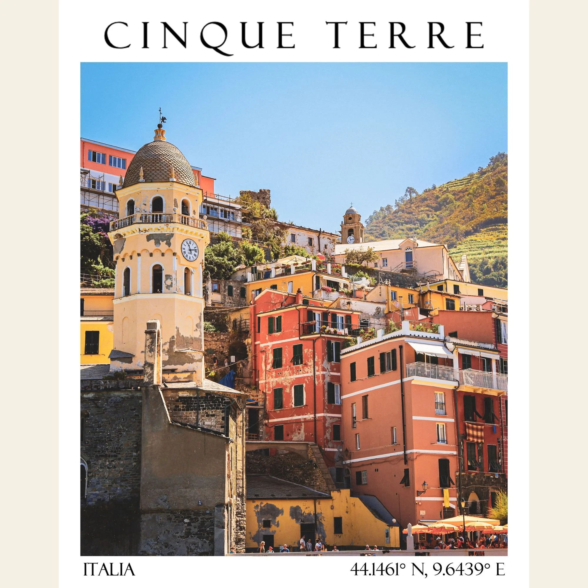Cinque Terre 2, Travel Poster