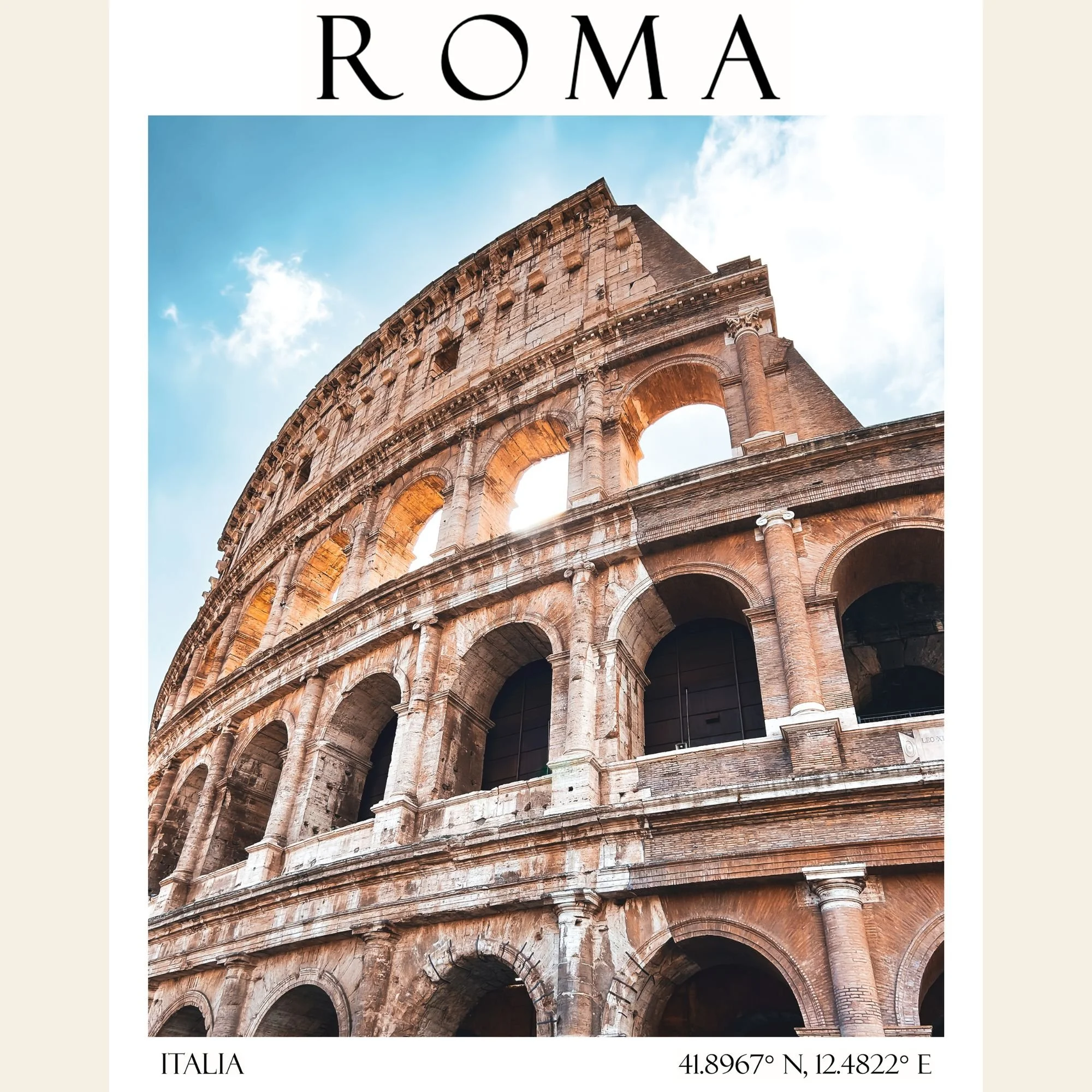 Roma, Travel Poster