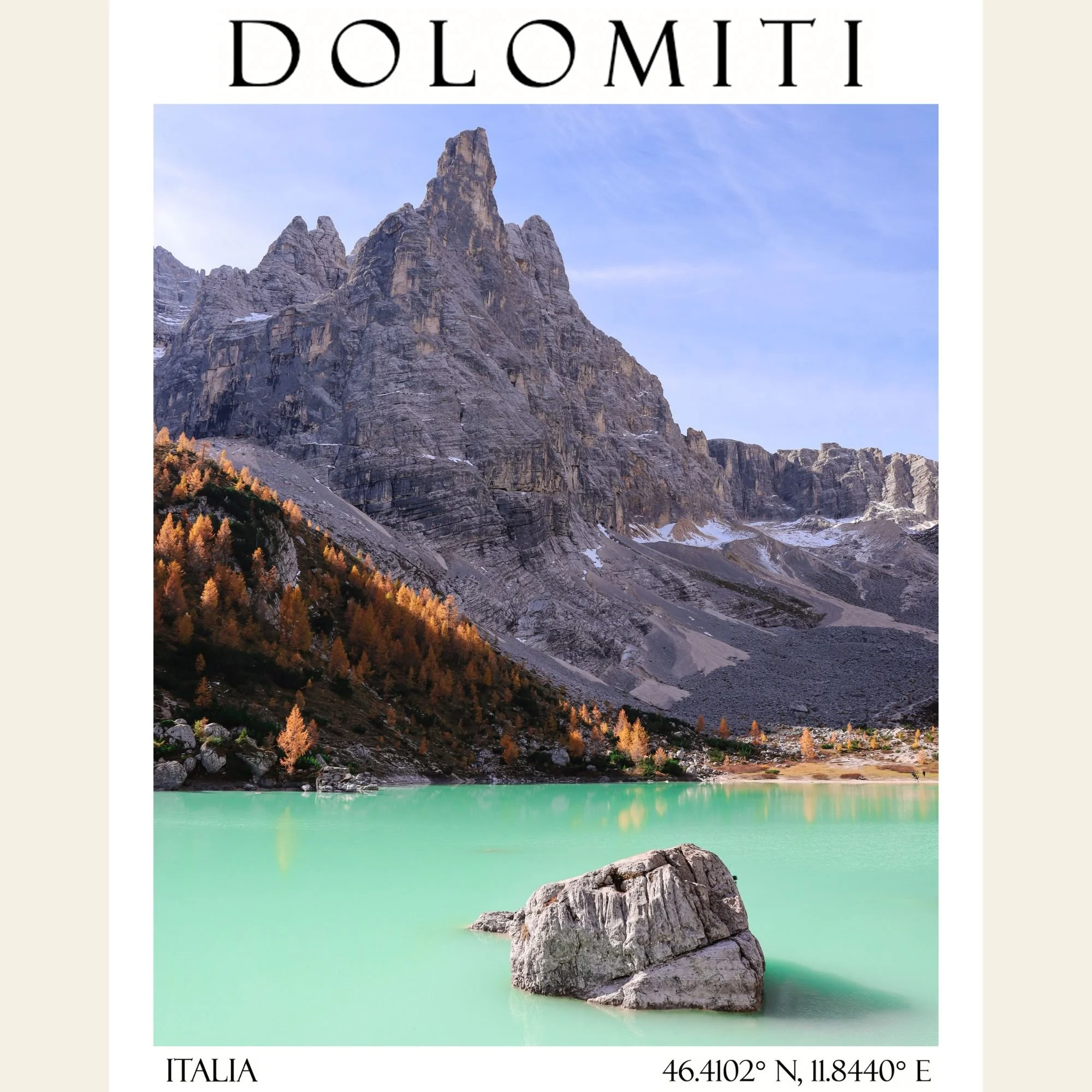 Dolomiti 1, Travel Poster