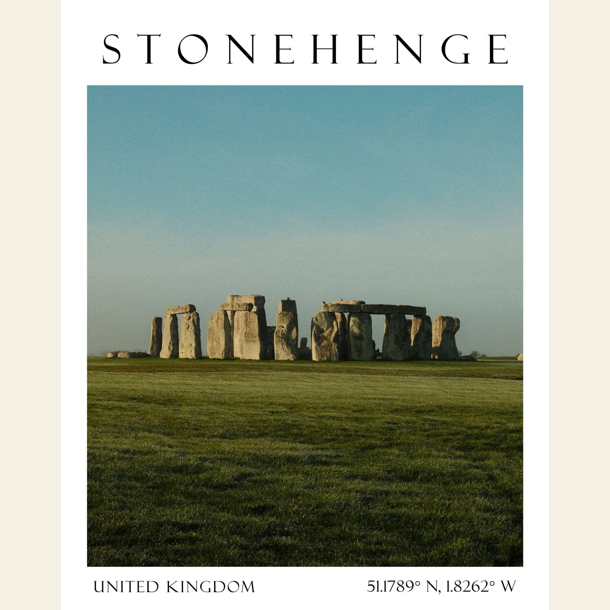 Stonehenge, Travel Poster