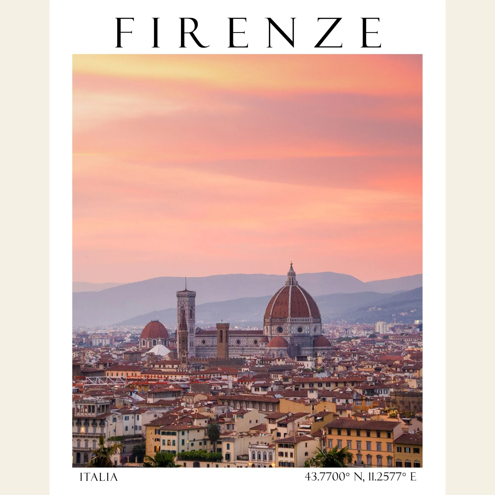 Firenze 3, Travel Poster