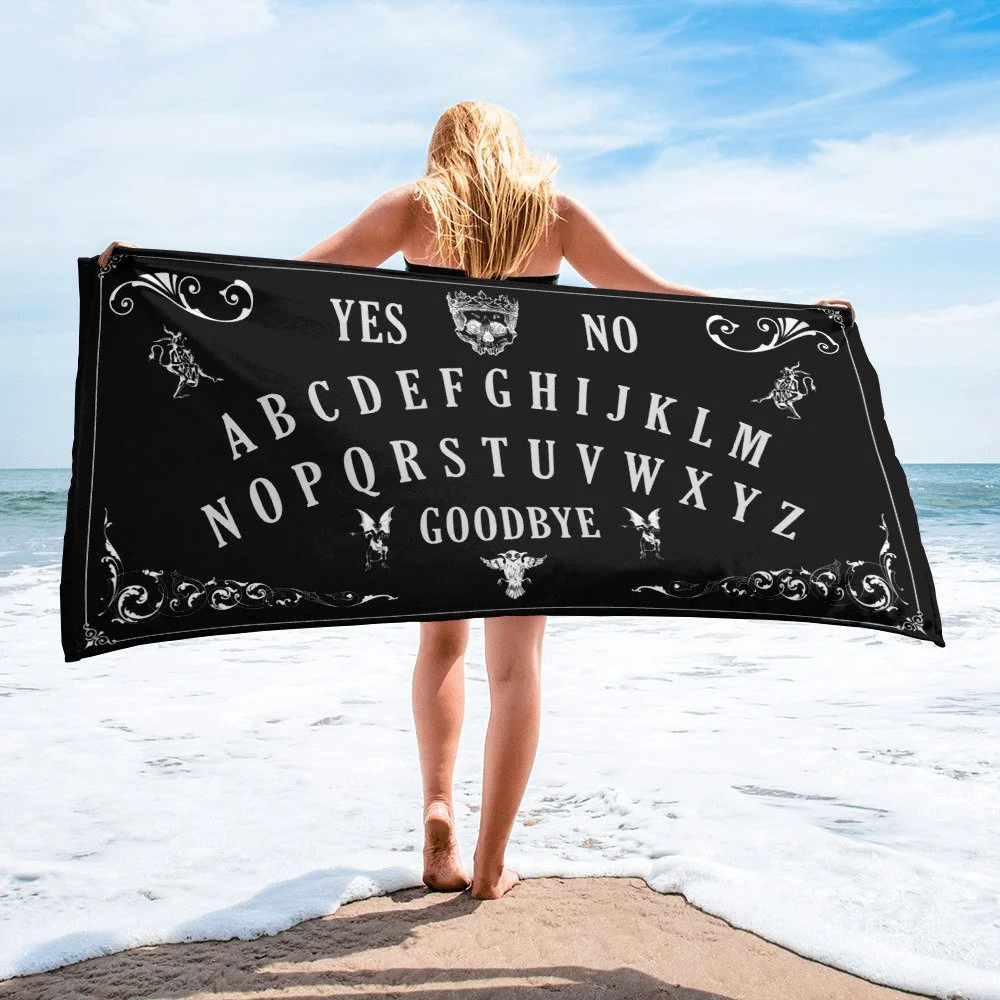 Oujia Board Beach Towel