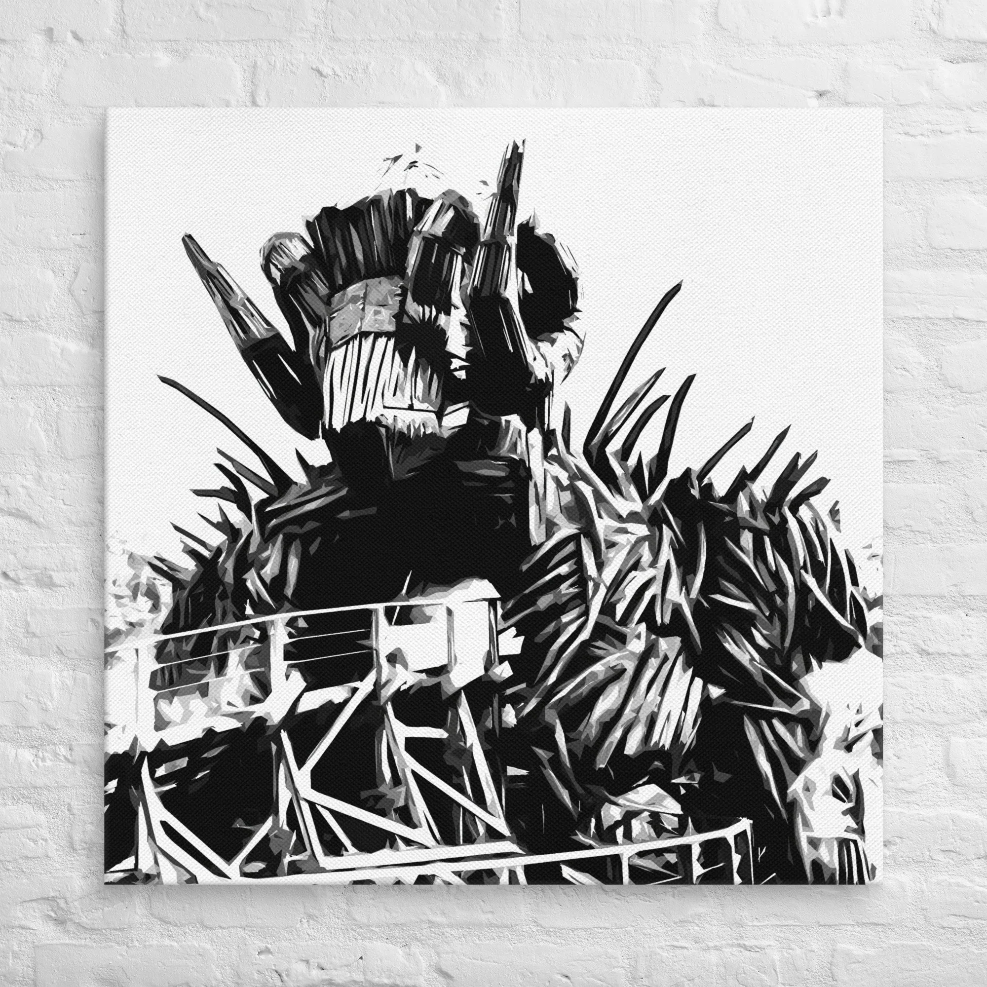 Wooden Roller Coaster Photo Canvas Print