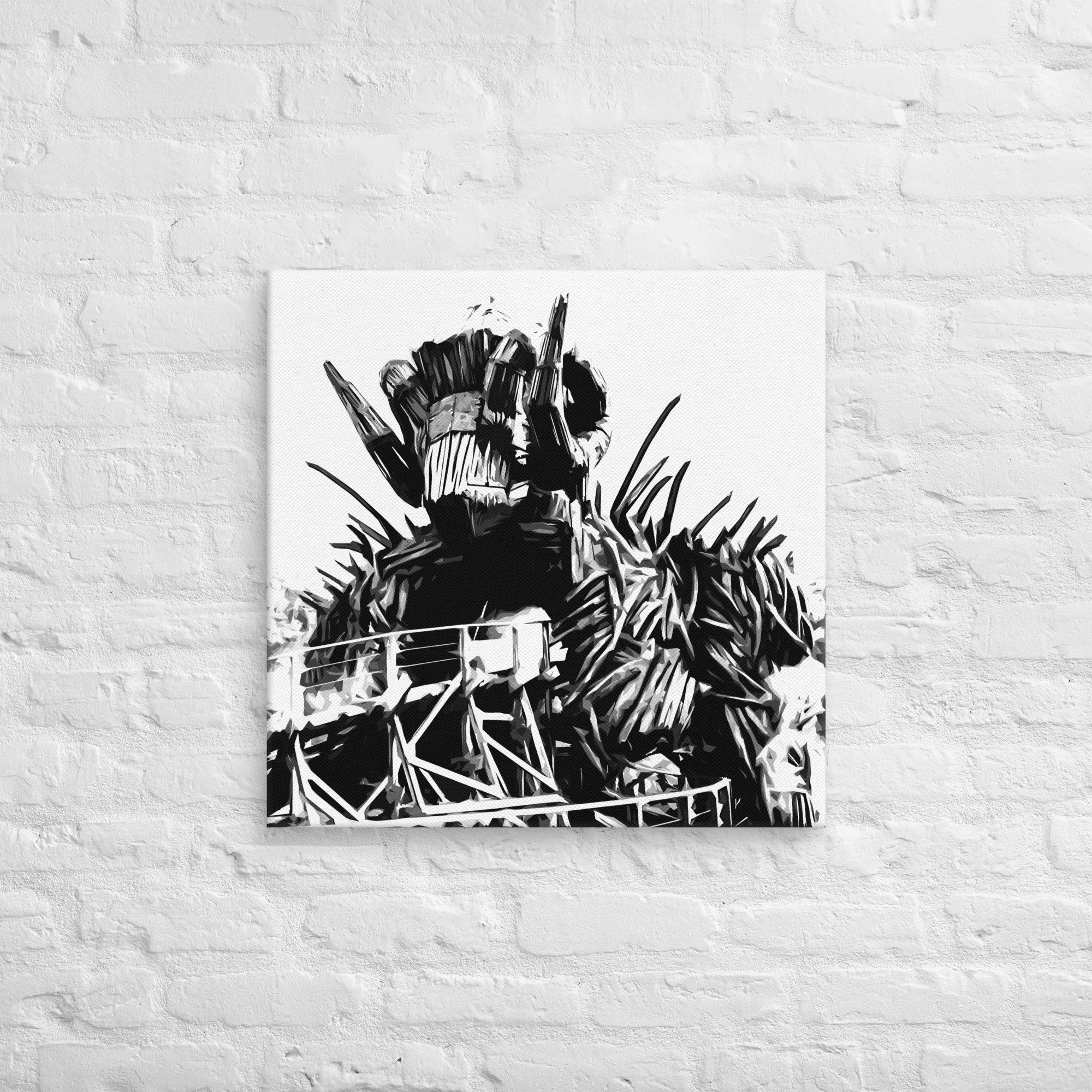 Wooden Roller Coaster Photo Canvas Print