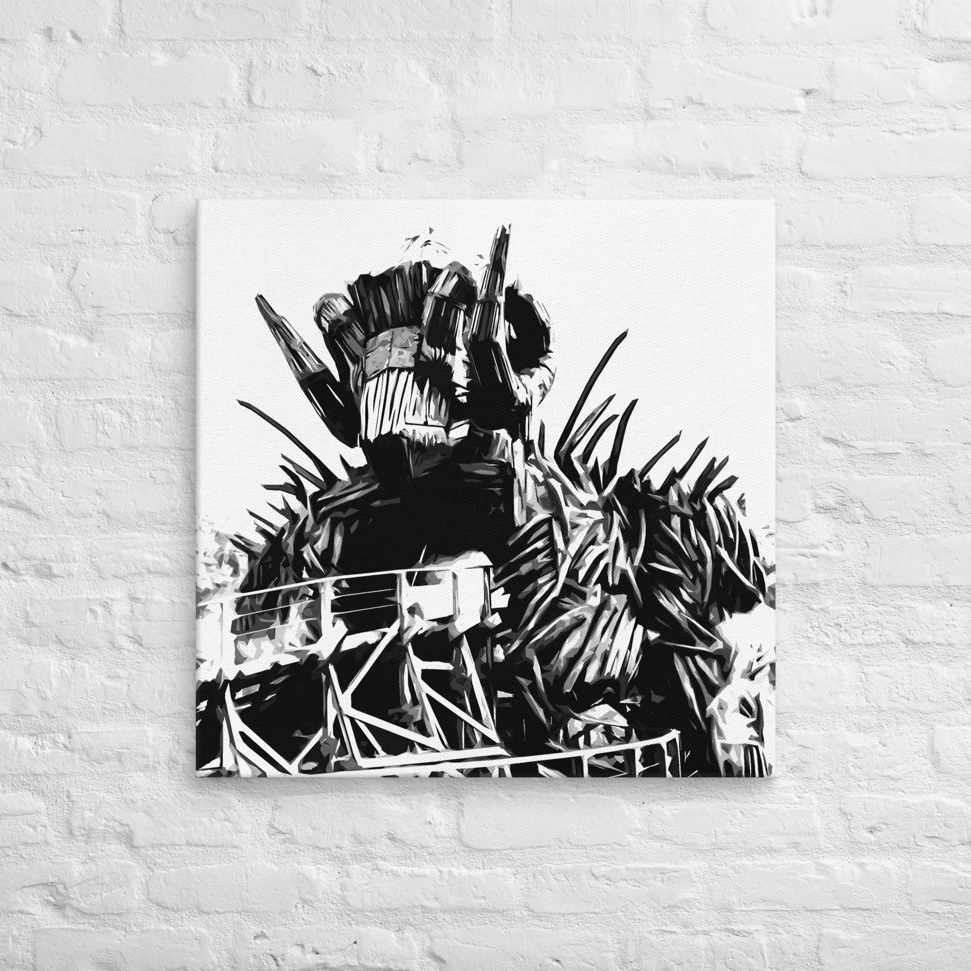 Wooden Roller Coaster Photo Canvas Print