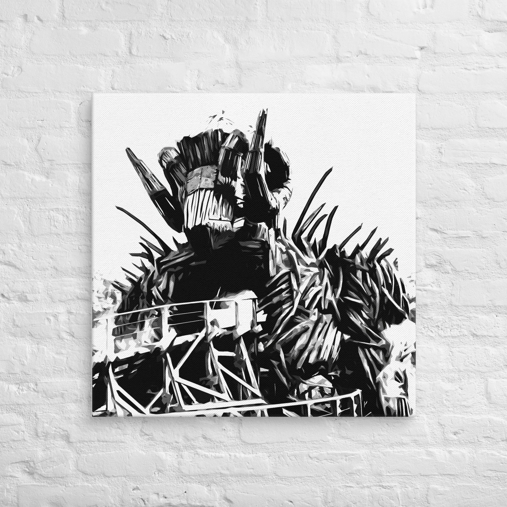 Wooden Roller Coaster Photo Canvas Print