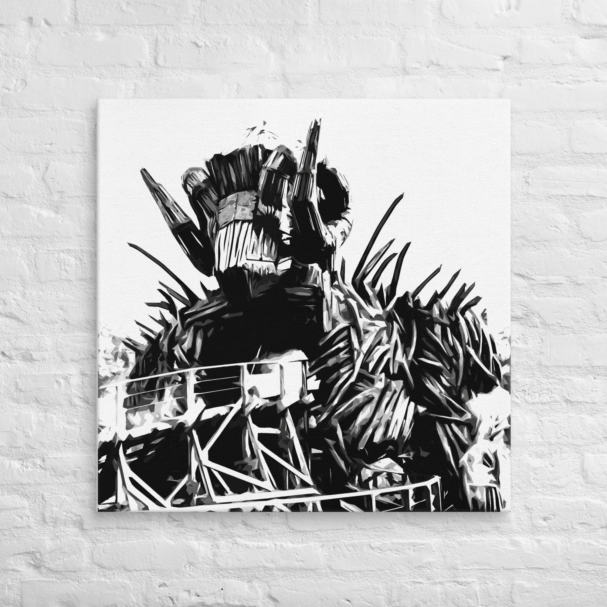 Wooden Roller Coaster Photo Canvas Print