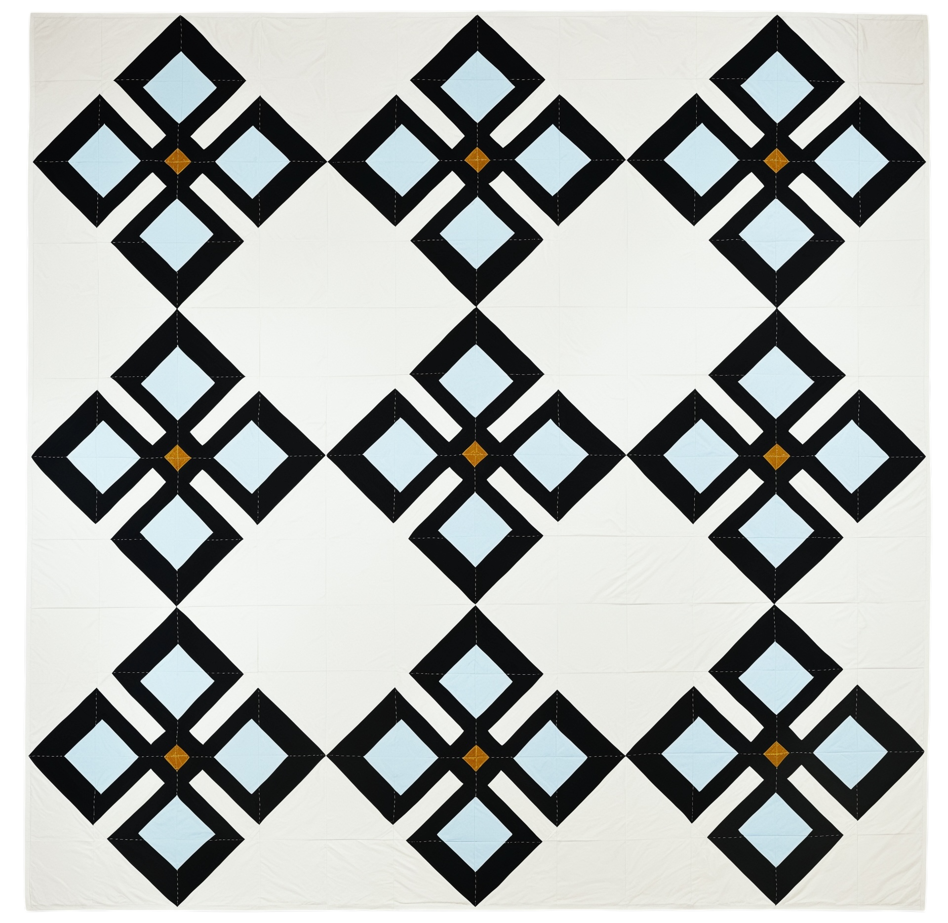 On the Blog - When a quilt block is set on-point the overall design is transformed.