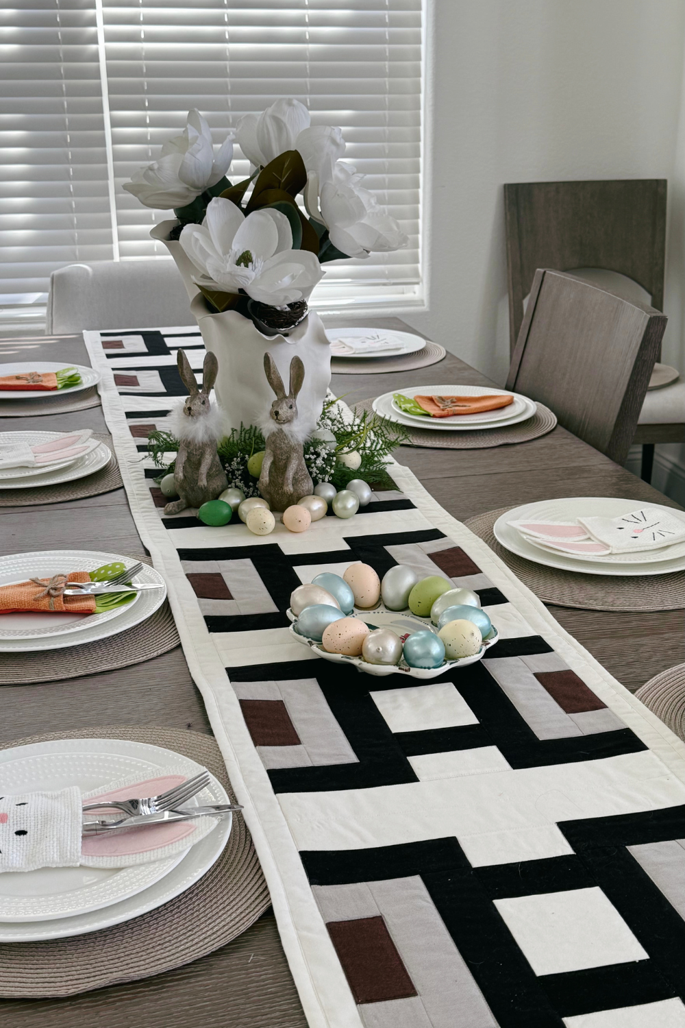 Cruce Table Runner Pattern , Modern Quilted Table Decor, PDF Pattern by Kelli Fox Designs