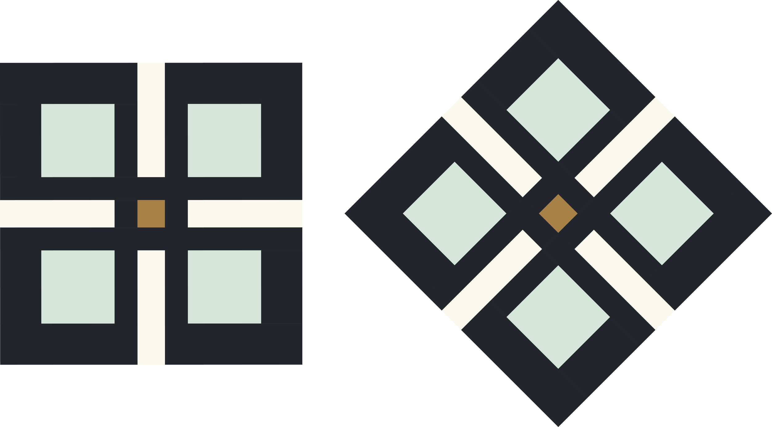 Enlace Modern Quilt is an on-point quilt design by Kelli Fox Designs