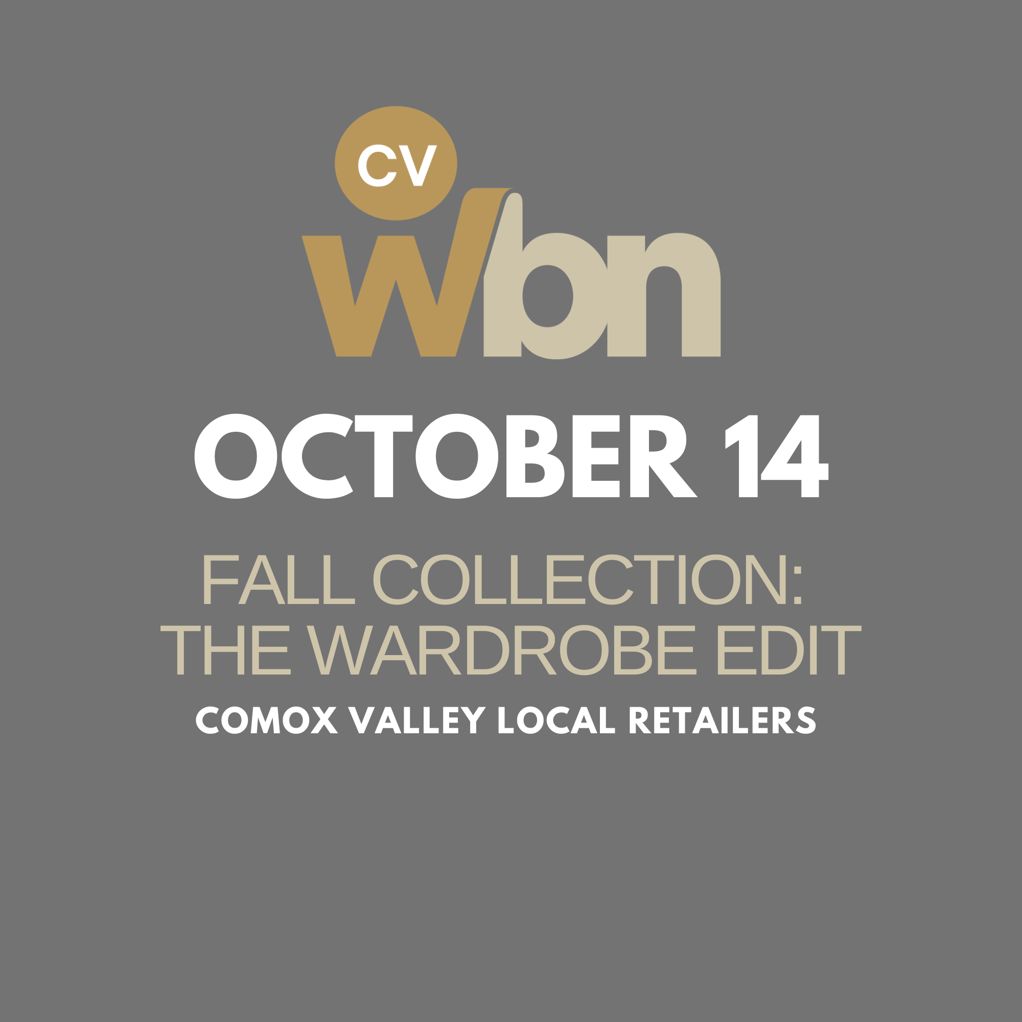 October 14, 2026: Fall Collection: The Wardrobe Edit