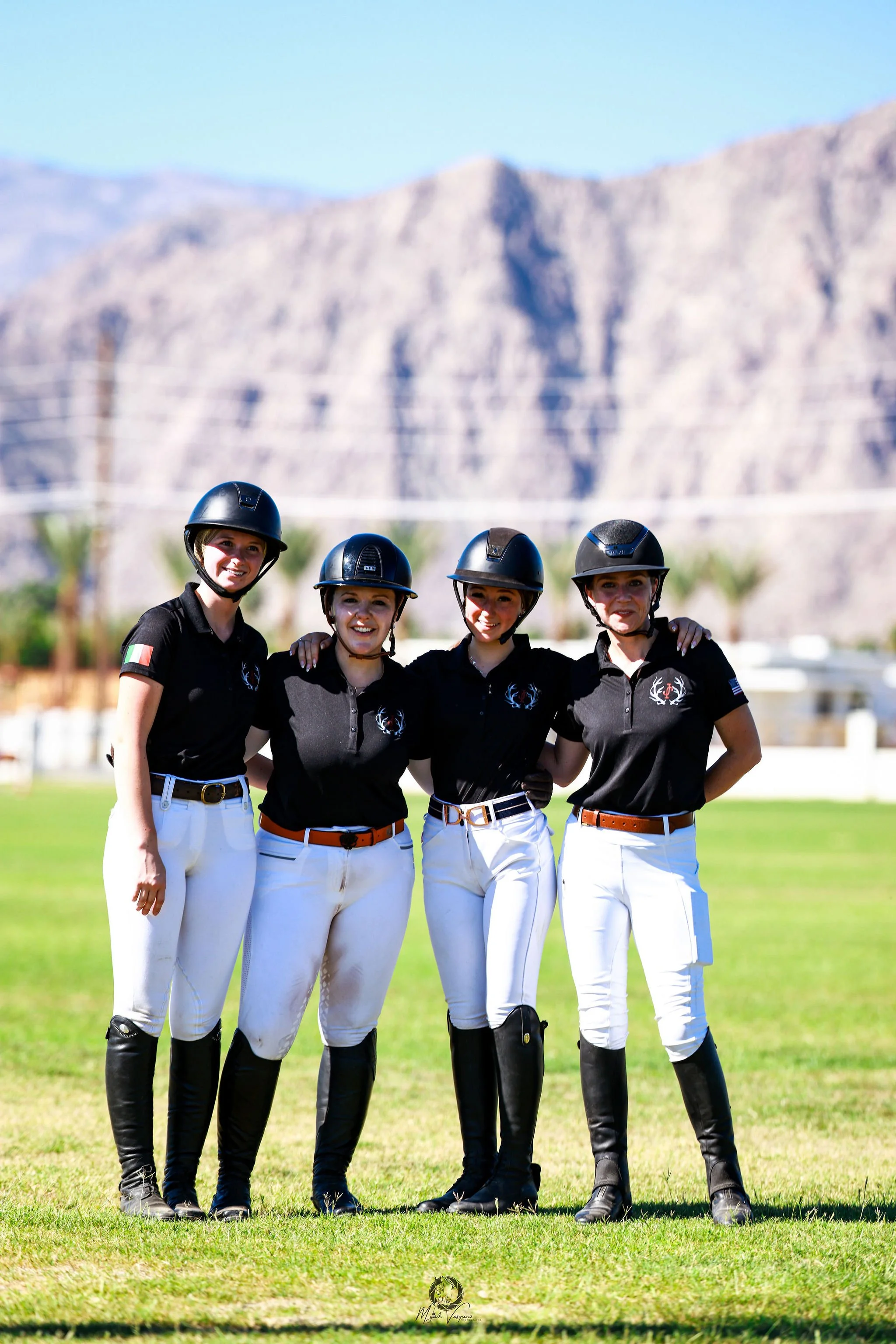JJ Sporthorses team at the Polo club in Thermal, CA
